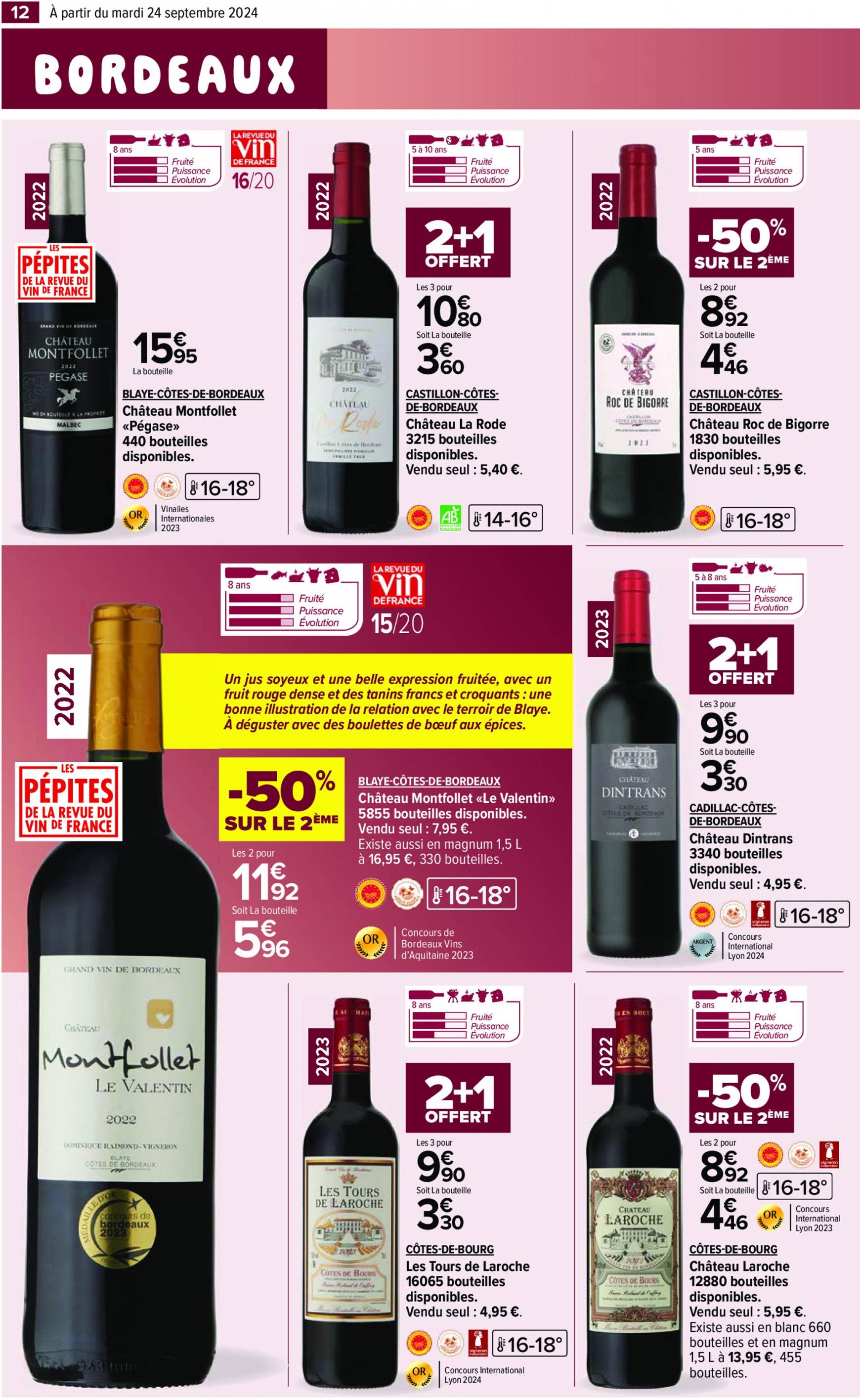 carrefour - Catalogue Carrefour - Aux Foire Vins valable dès 24.09. - 07.10. - page: 14