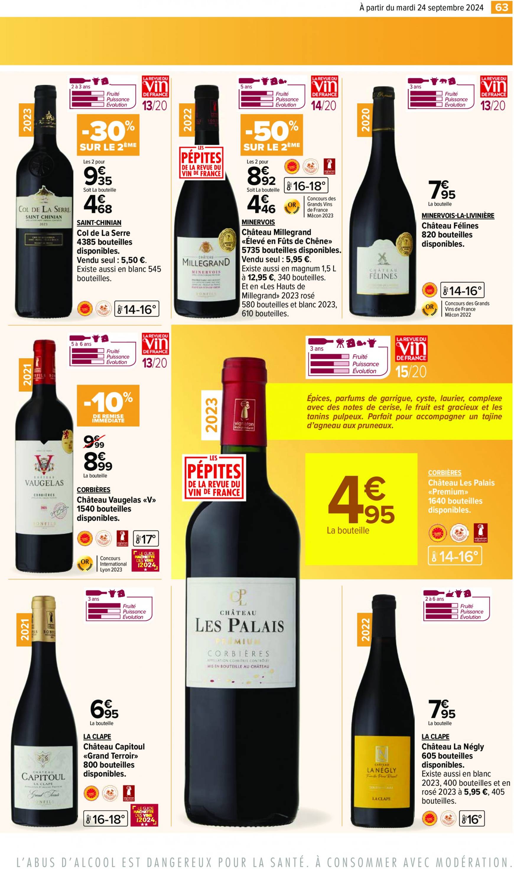 carrefour - Catalogue Carrefour - Aux Foire Vins valable dès 24.09. - 07.10. - page: 65