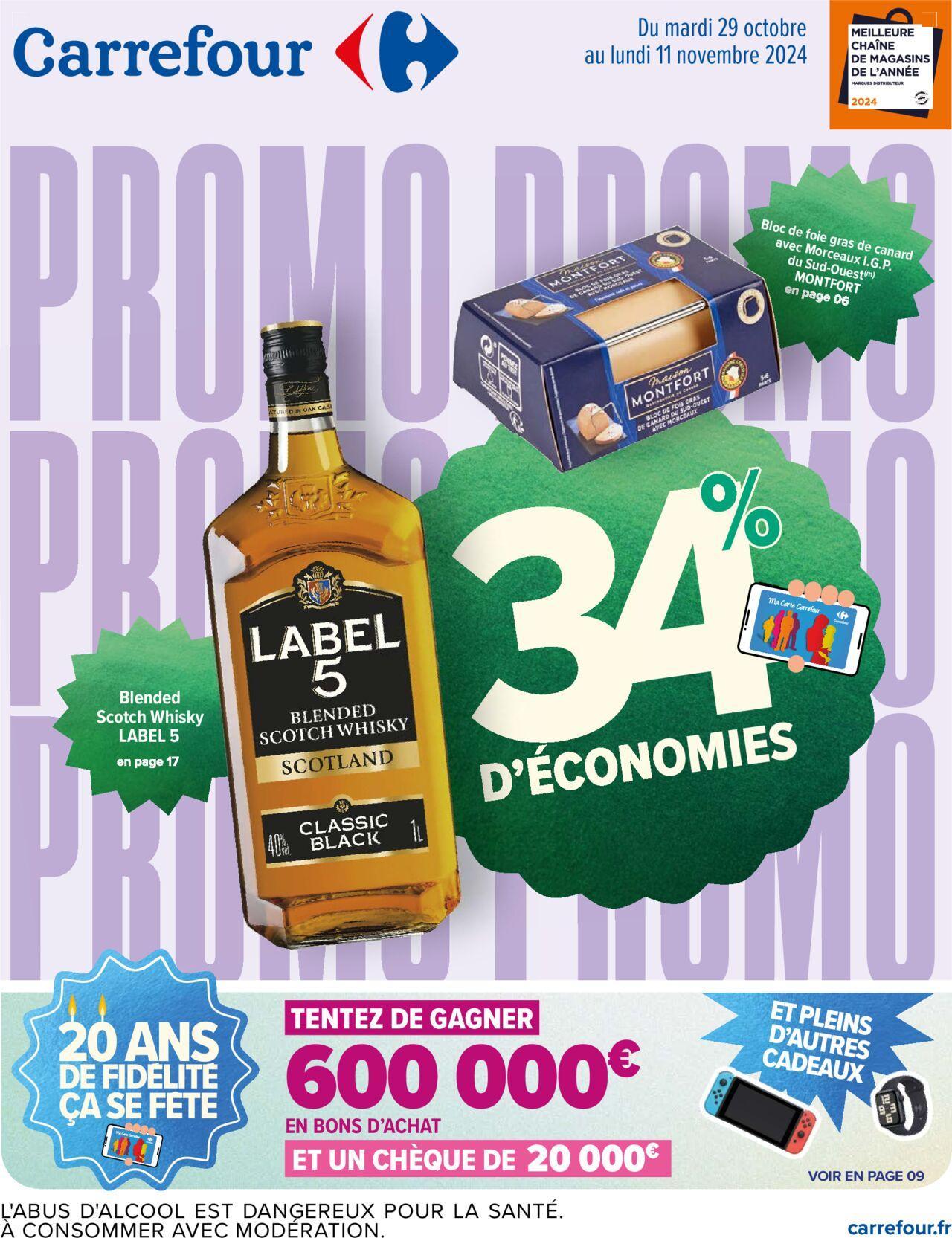 carrefour - Carrefour 20 ans de fidelite ça se fête à partir du 29/10/2024 - 11/11/2024