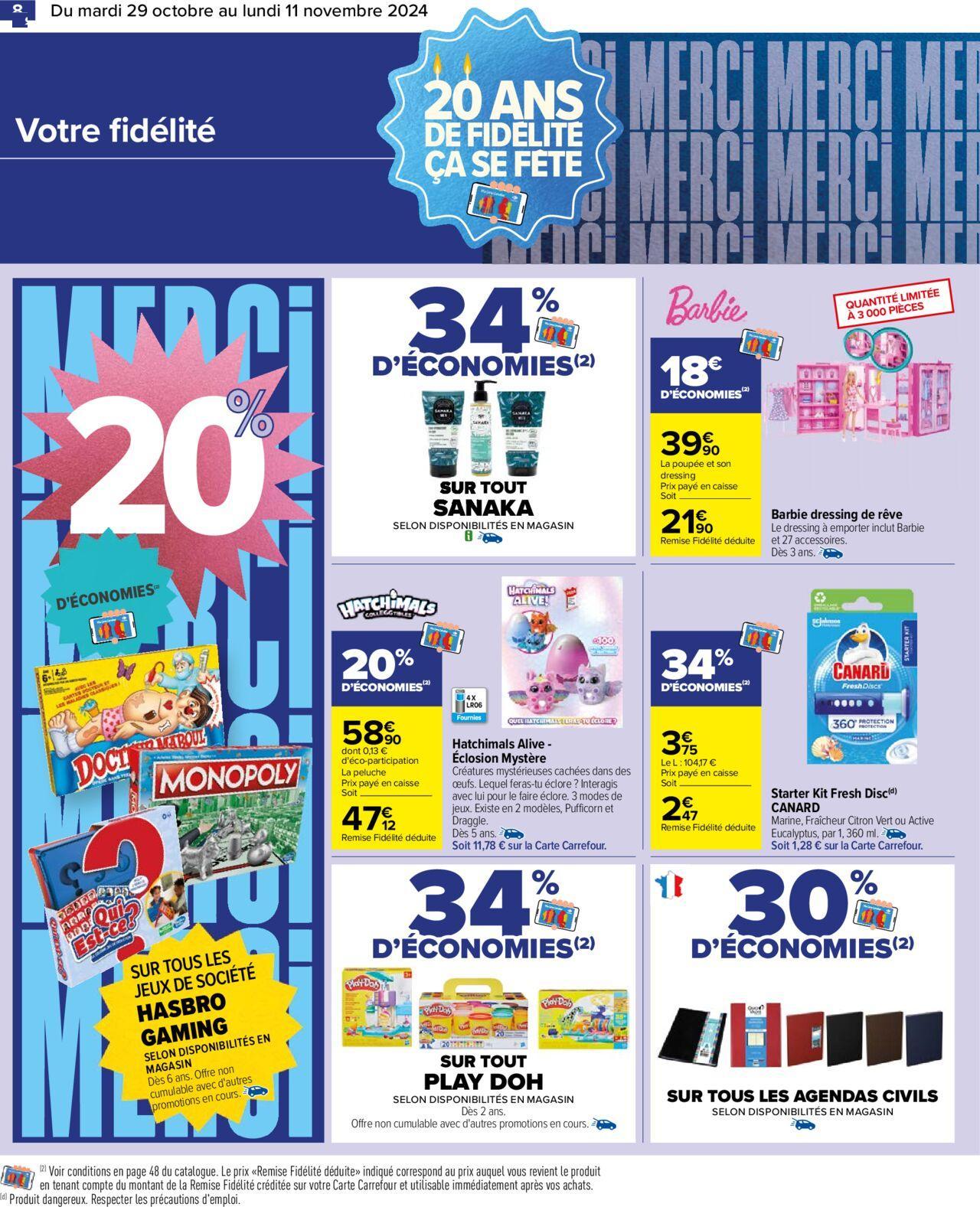 carrefour - Carrefour 20 ans de fidelite ça se fête à partir du 29/10/2024 - 11/11/2024 - page: 10