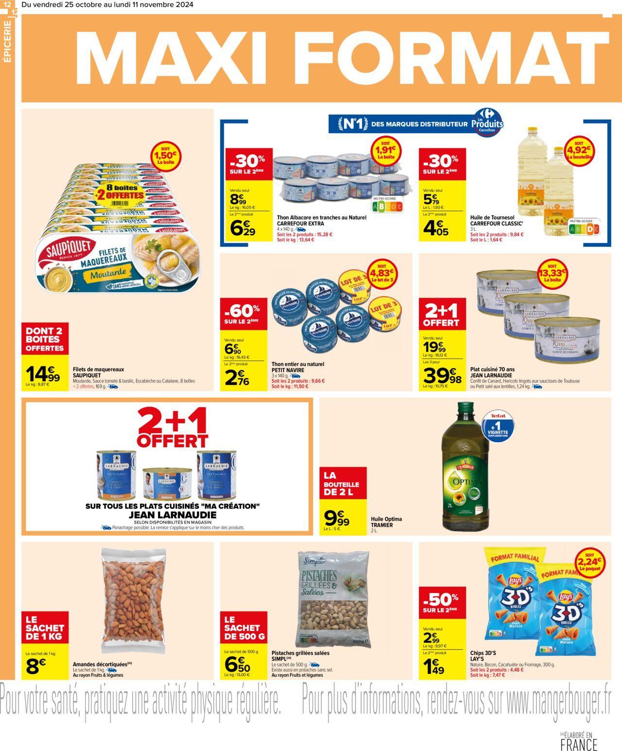 carrefour - Carrefour Maxi Format Mini Prix à partir du 25/10/2024 - 11/11/2024 - page: 12