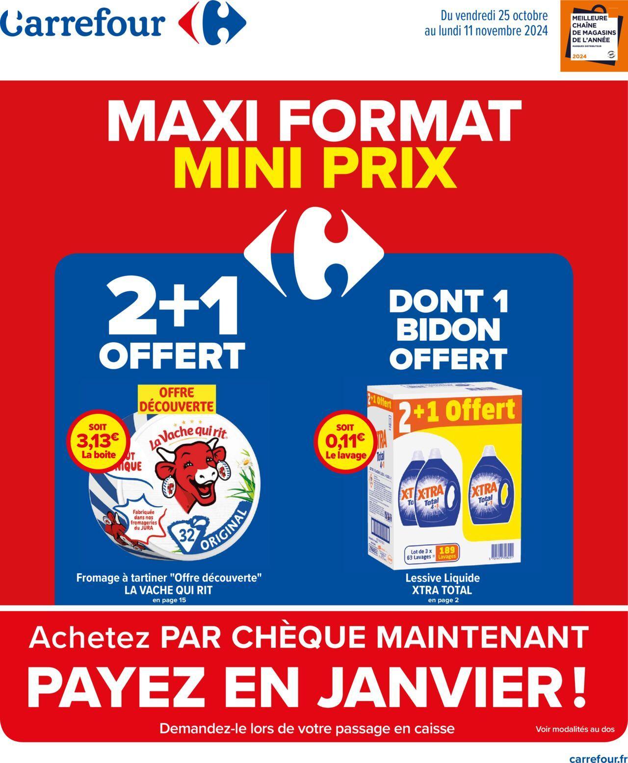 carrefour - Carrefour Maxi Format Mini Prix à partir du 25/10/2024 - 11/11/2024