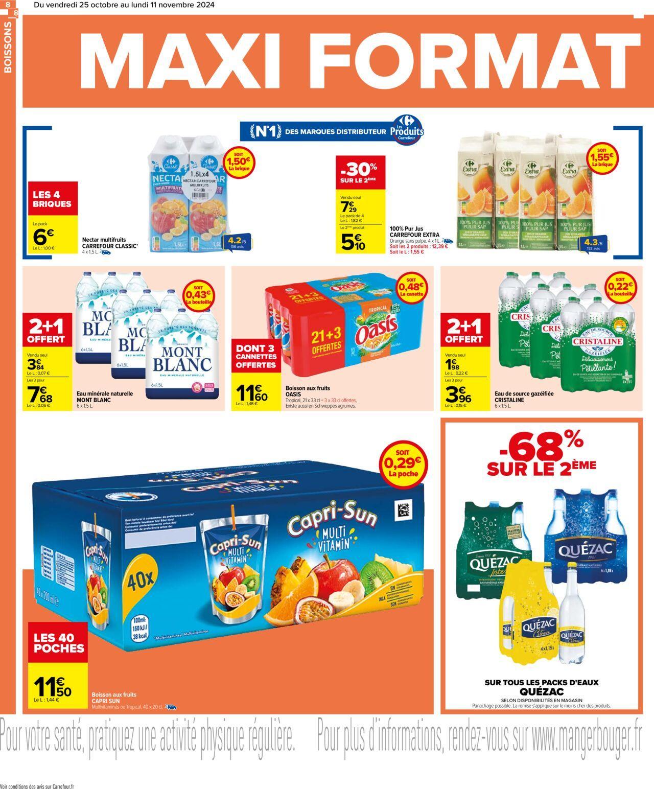 carrefour - Carrefour Maxi Format Mini Prix à partir du 25/10/2024 - 11/11/2024 - page: 8