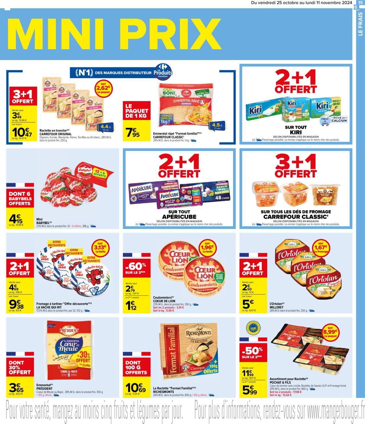 carrefour - Carrefour Maxi Format Mini Prix à partir du 25/10/2024 - 11/11/2024 - page: 15