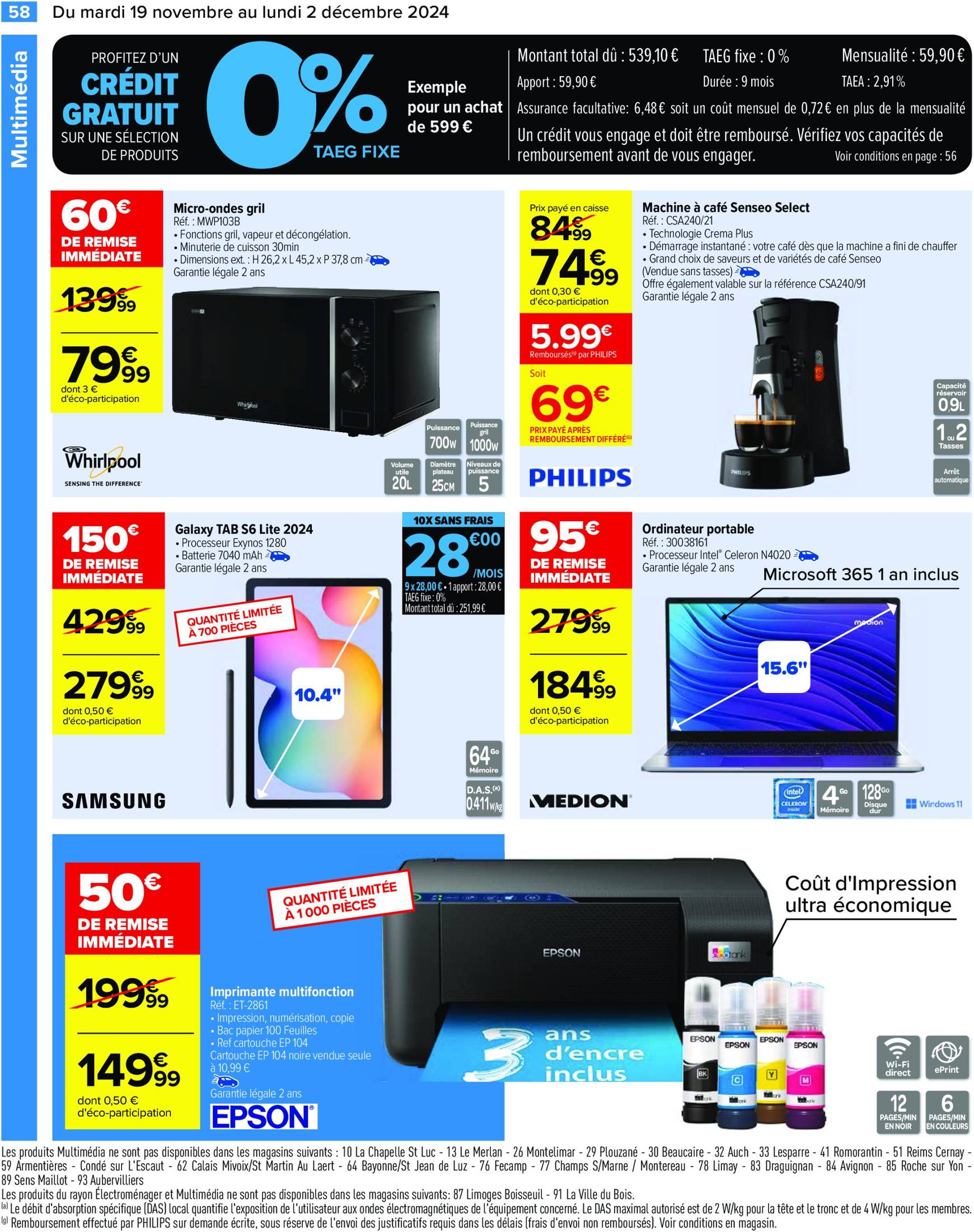 carrefour - Catalogue Carrefour valable dès 19.11. - 02.12. - page: 62