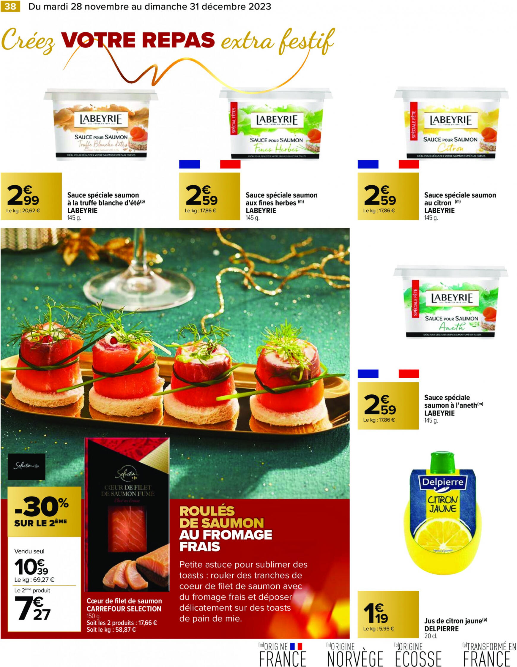 carrefour - Carrefour - Un Noël extra à prix ordinaire - GUIDE CULINAIRE valable à partir de 28.11.2023 - page: 40