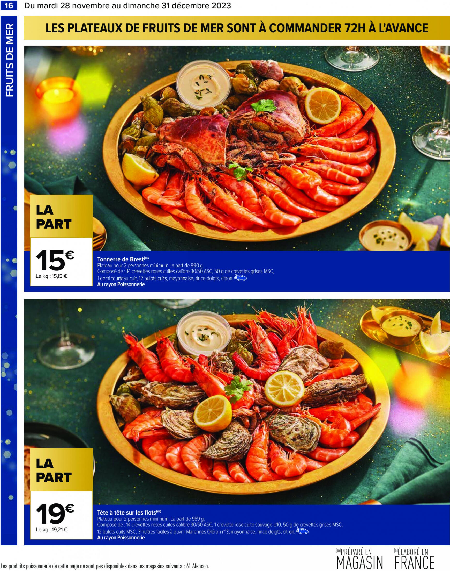 carrefour - Carrefour - Un Noël extra à prix ordinaire - GUIDE CULINAIRE valable à partir de 28.11.2023 - page: 18