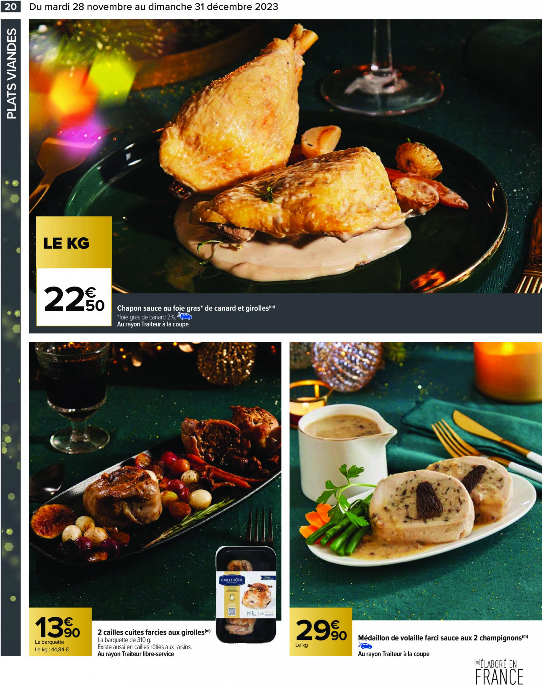 carrefour - Carrefour - Un Noël extra à prix ordinaire - GUIDE CULINAIRE valable à partir de 28.11.2023 - page: 22
