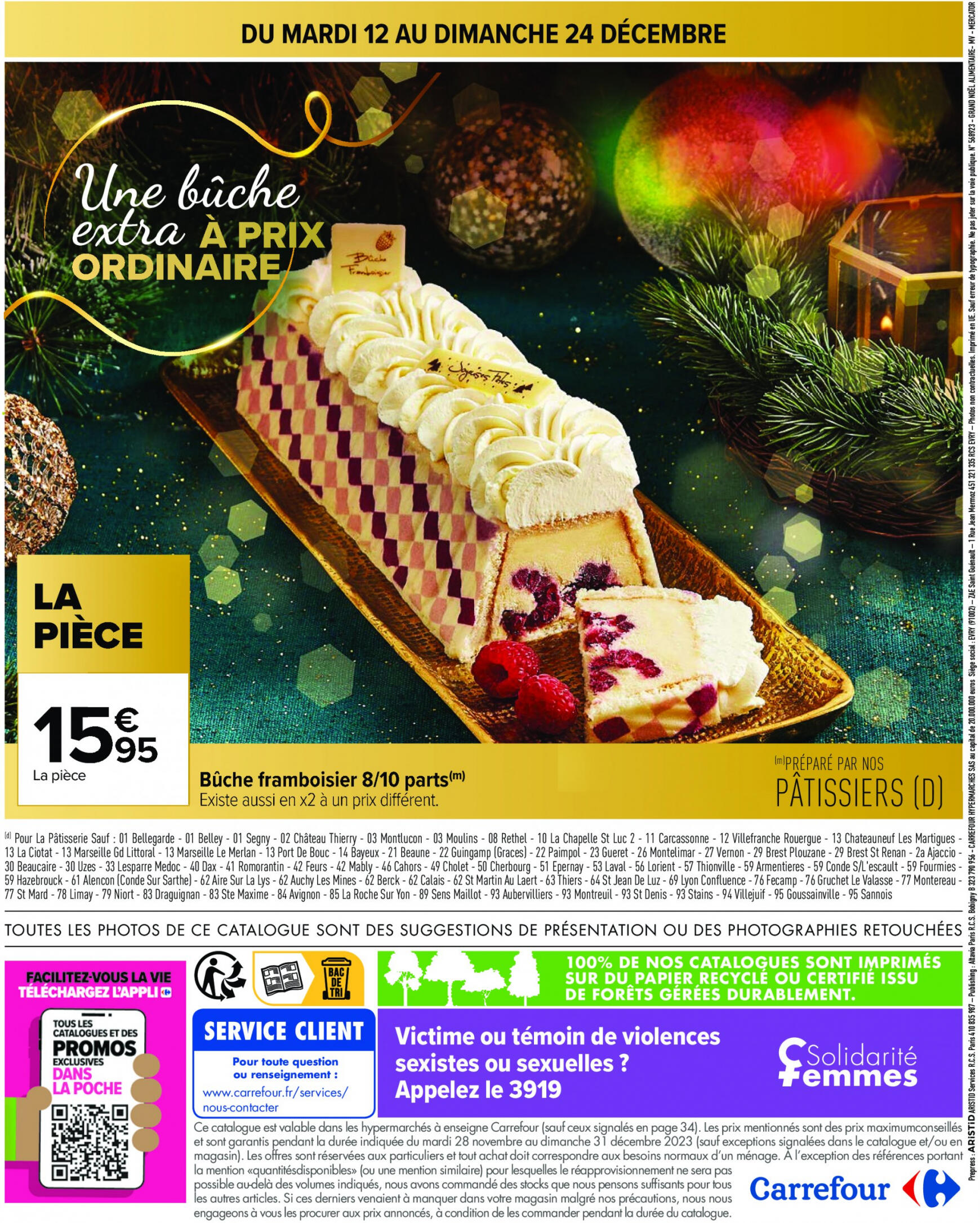 carrefour - Carrefour - Un Noël extra à prix ordinaire - GUIDE CULINAIRE valable à partir de 28.11.2023 - page: 46