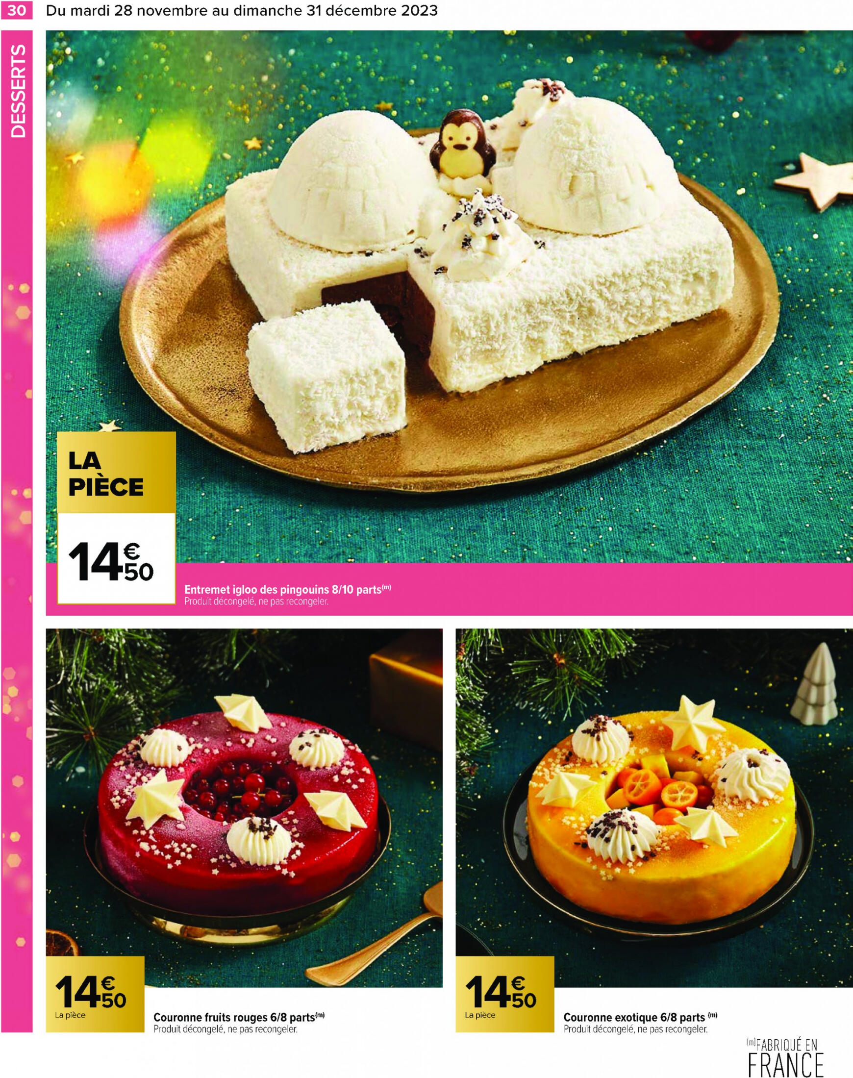 carrefour - Carrefour - Un Noël extra à prix ordinaire - GUIDE CULINAIRE valable à partir de 28.11.2023 - page: 32