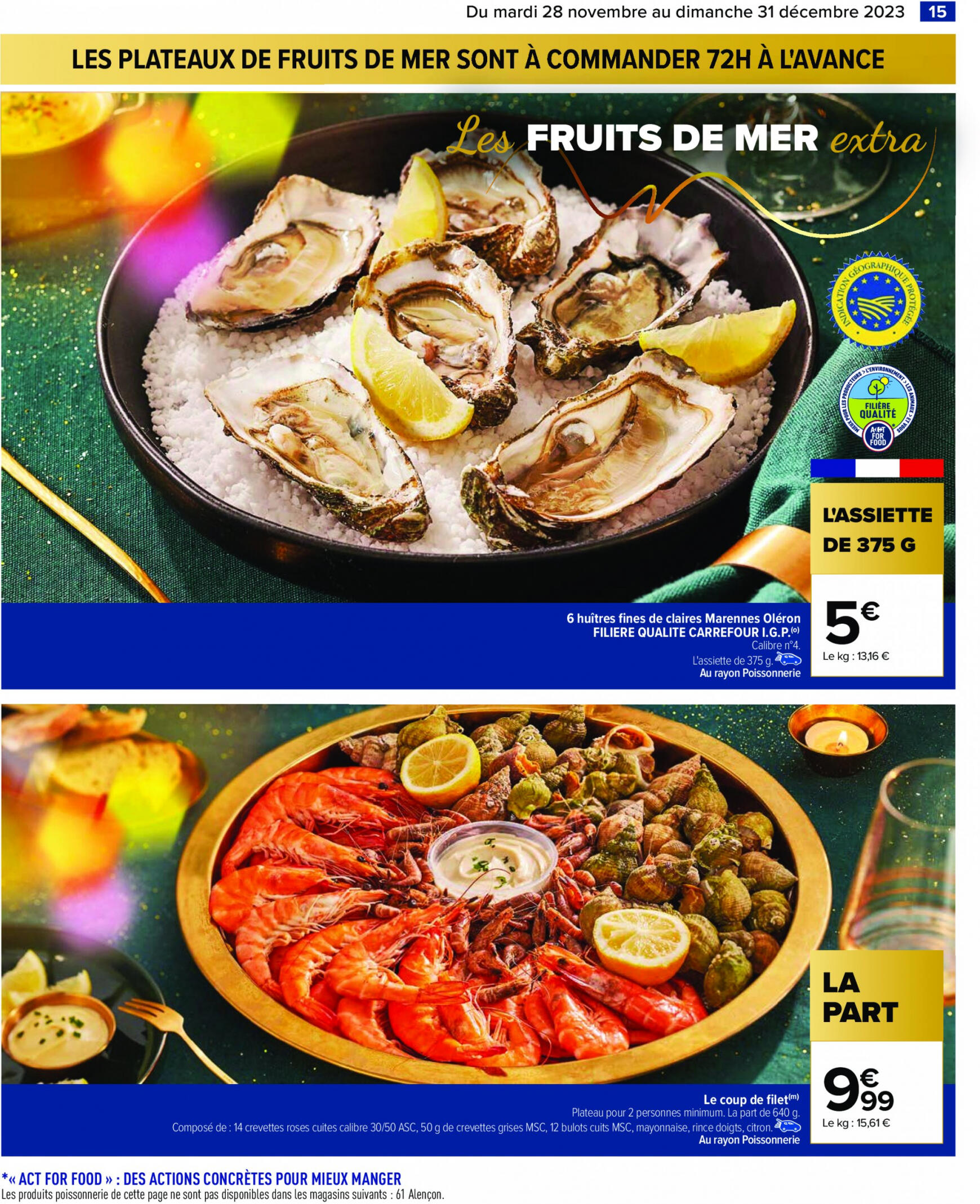 carrefour - Carrefour - Un Noël extra à prix ordinaire - GUIDE CULINAIRE valable à partir de 28.11.2023 - page: 17