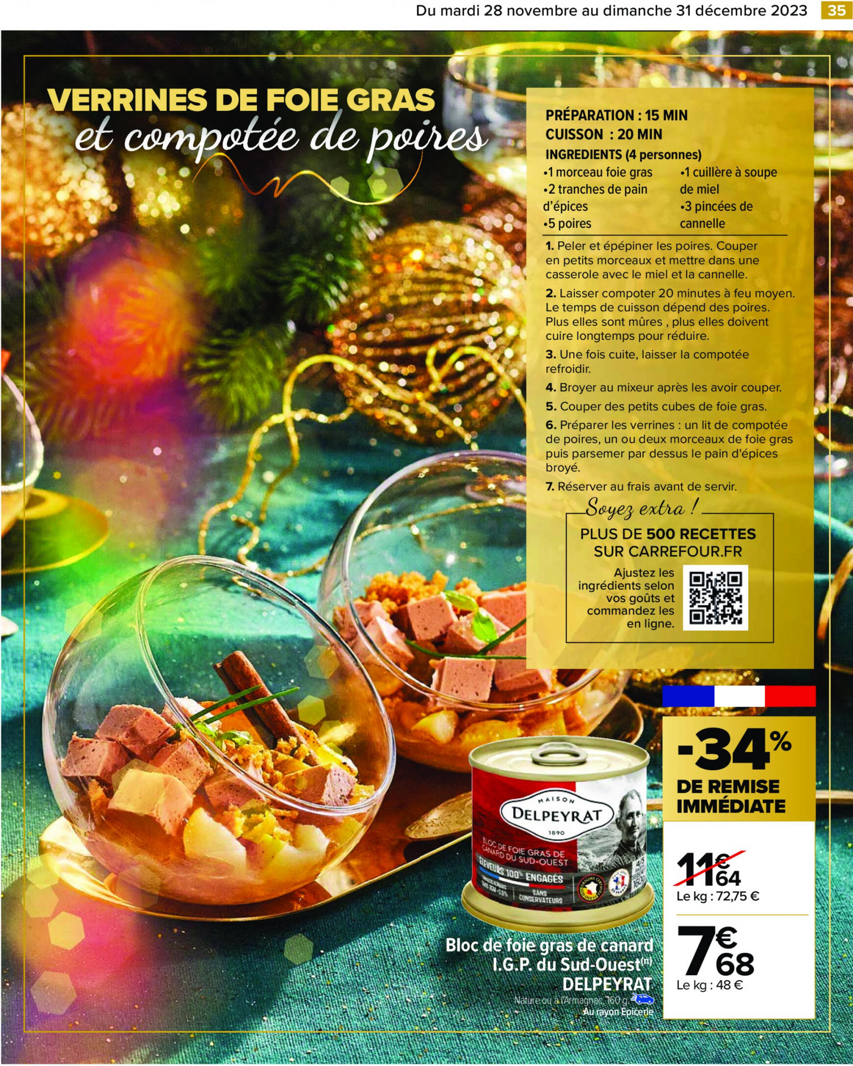 carrefour - Carrefour - Un Noël extra à prix ordinaire - GUIDE CULINAIRE valable à partir de 28.11.2023 - page: 37