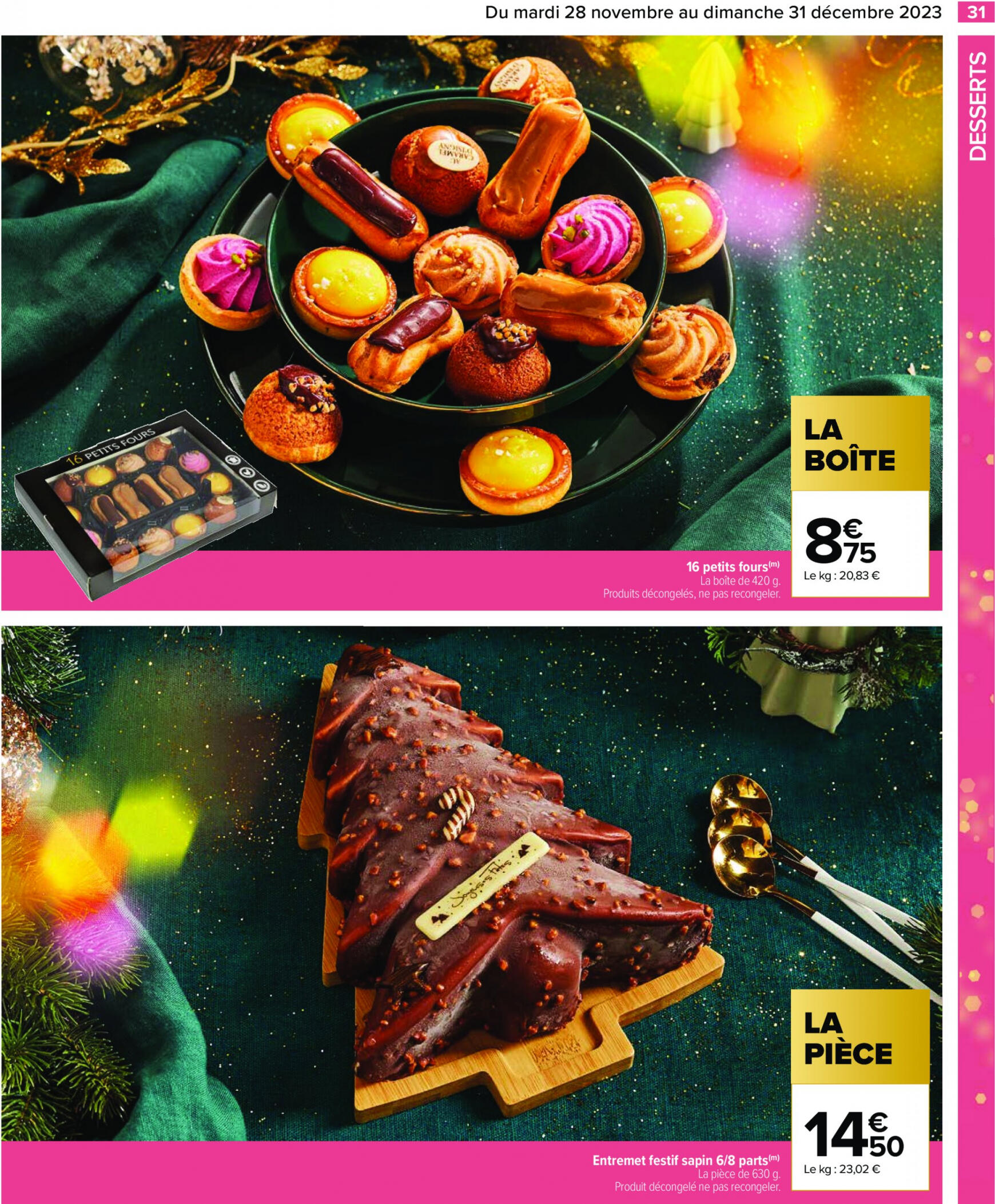 carrefour - Carrefour - Un Noël extra à prix ordinaire - GUIDE CULINAIRE valable à partir de 28.11.2023 - page: 33