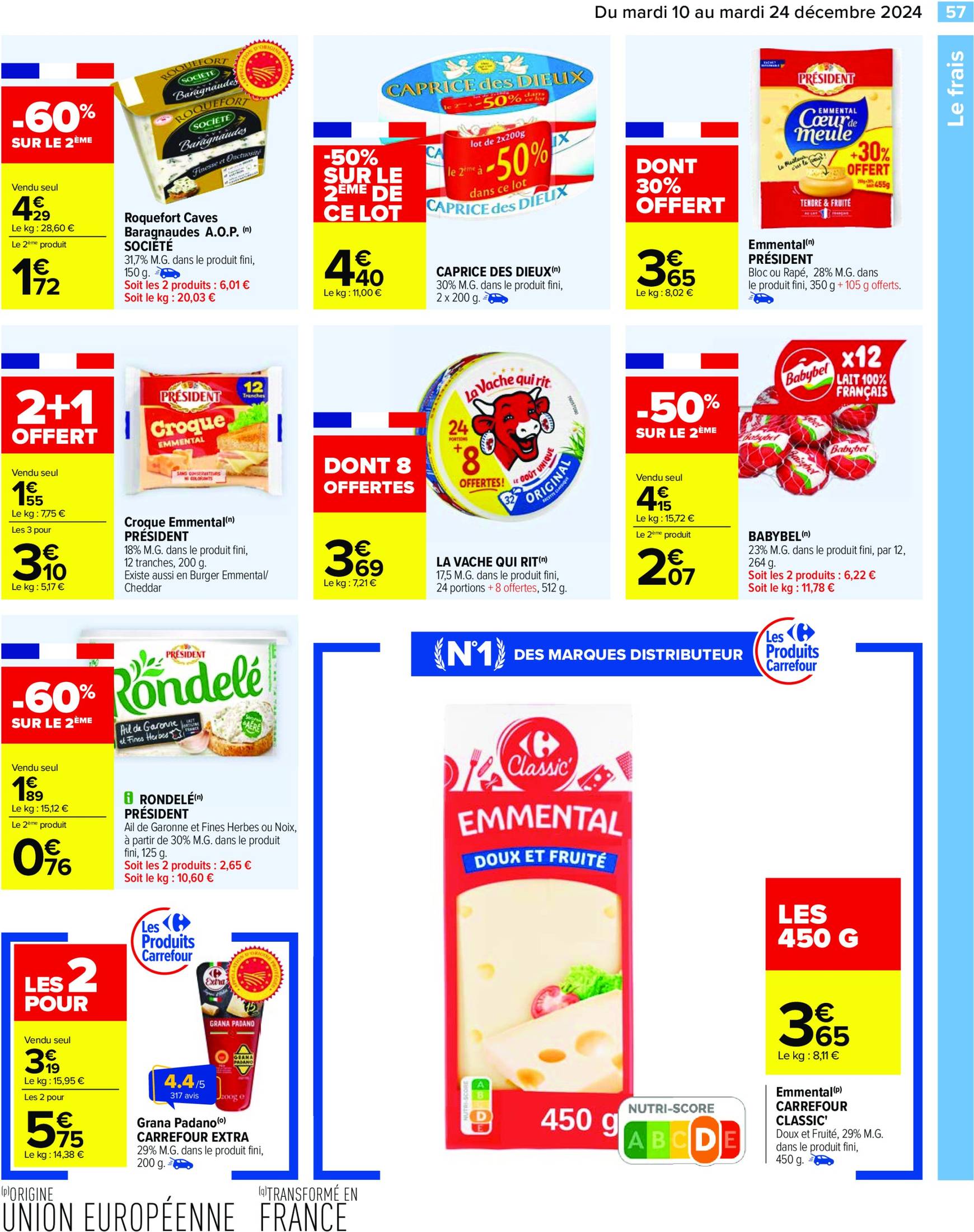 carrefour - Catalogue Carrefour valable dès 10/12 - 24/12 - page: 63