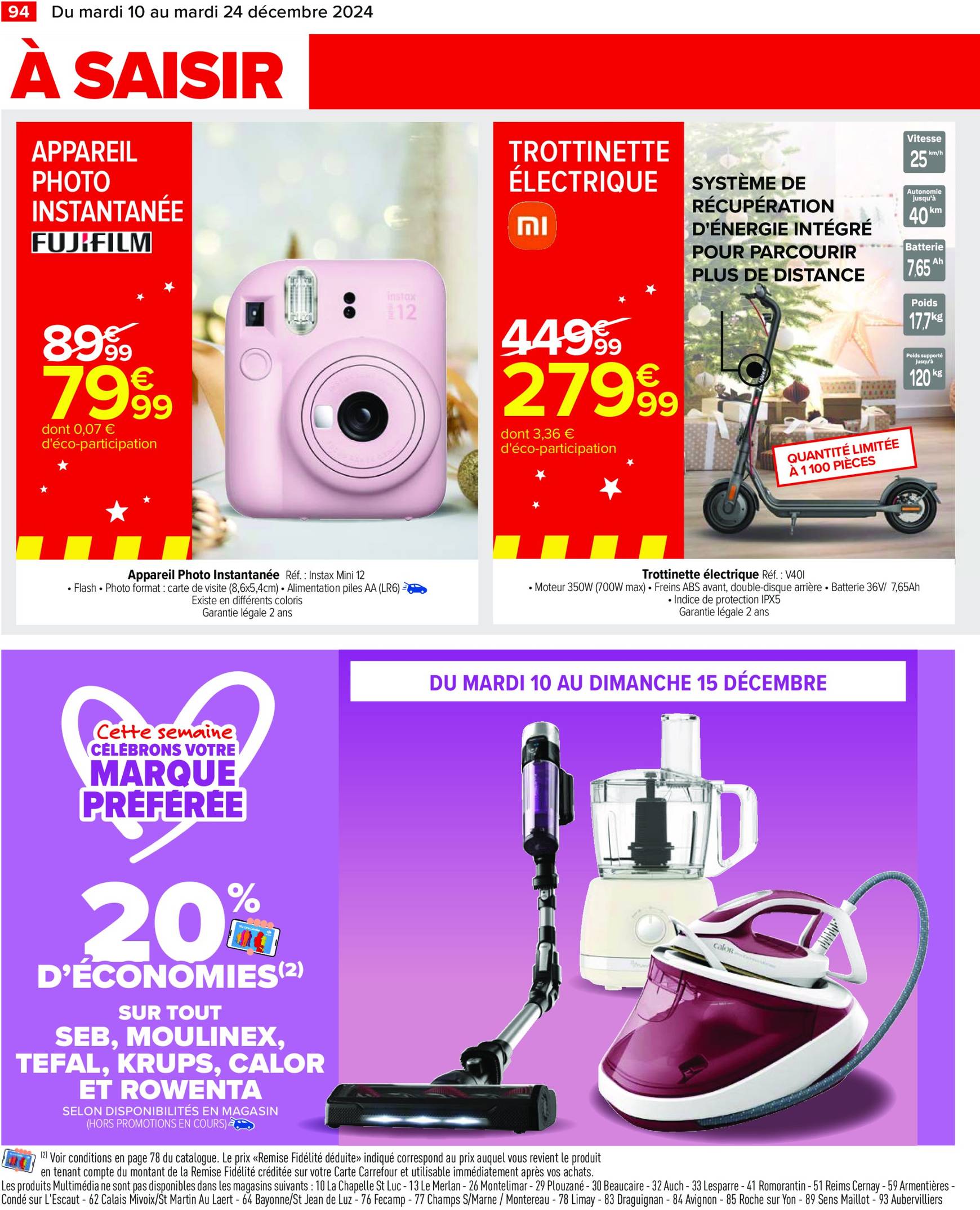 carrefour - Catalogue Carrefour valable dès 10/12 - 24/12 - page: 100