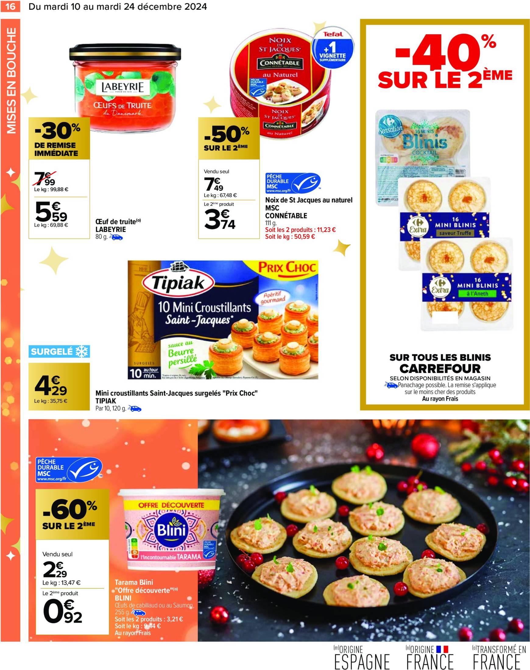 carrefour - Catalogue Carrefour valable dès 10/12 - 24/12 - page: 22