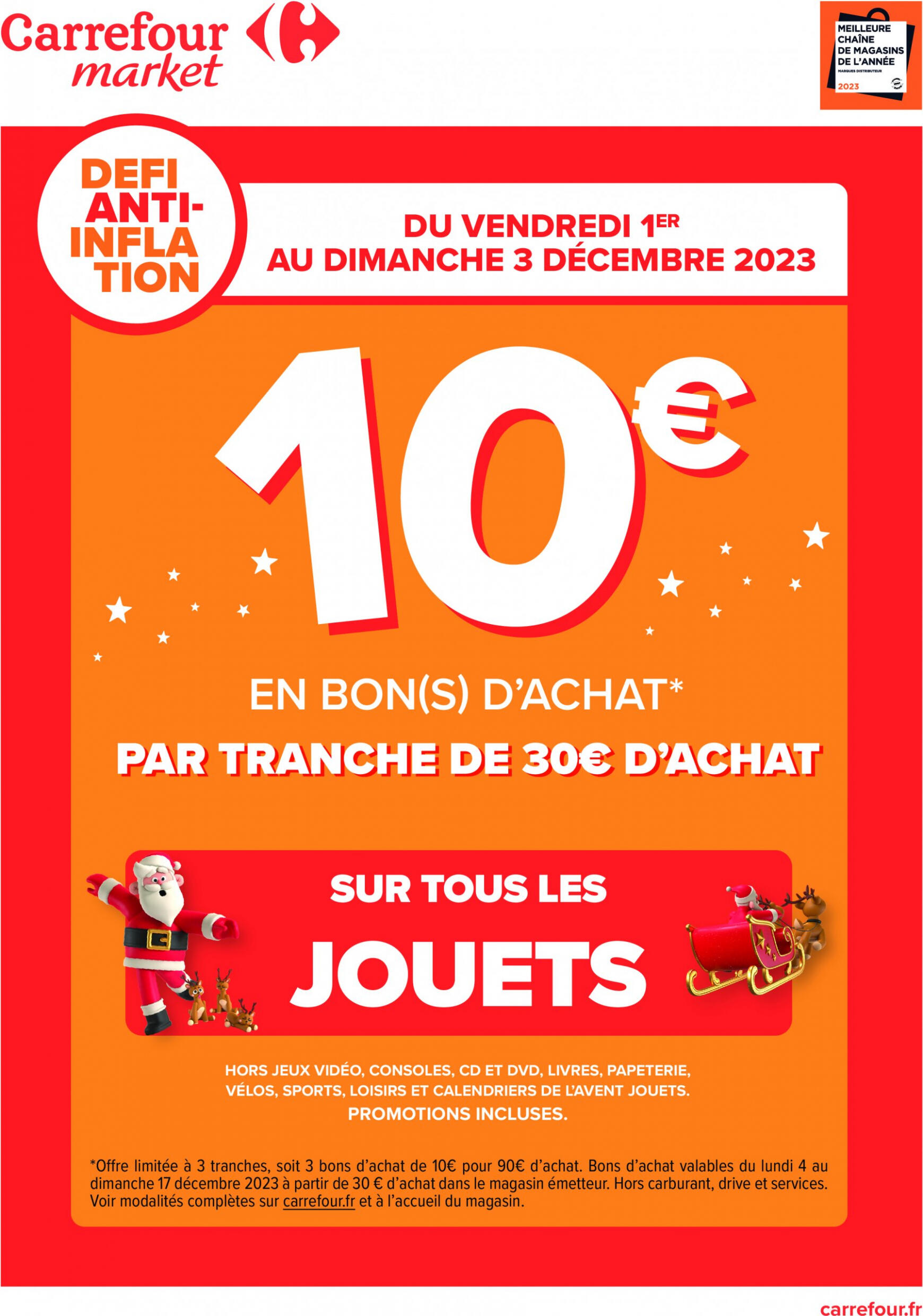 carrefour - Carrefour - Offres sur tous les JOUETS valable à partir de 01.12.2023
