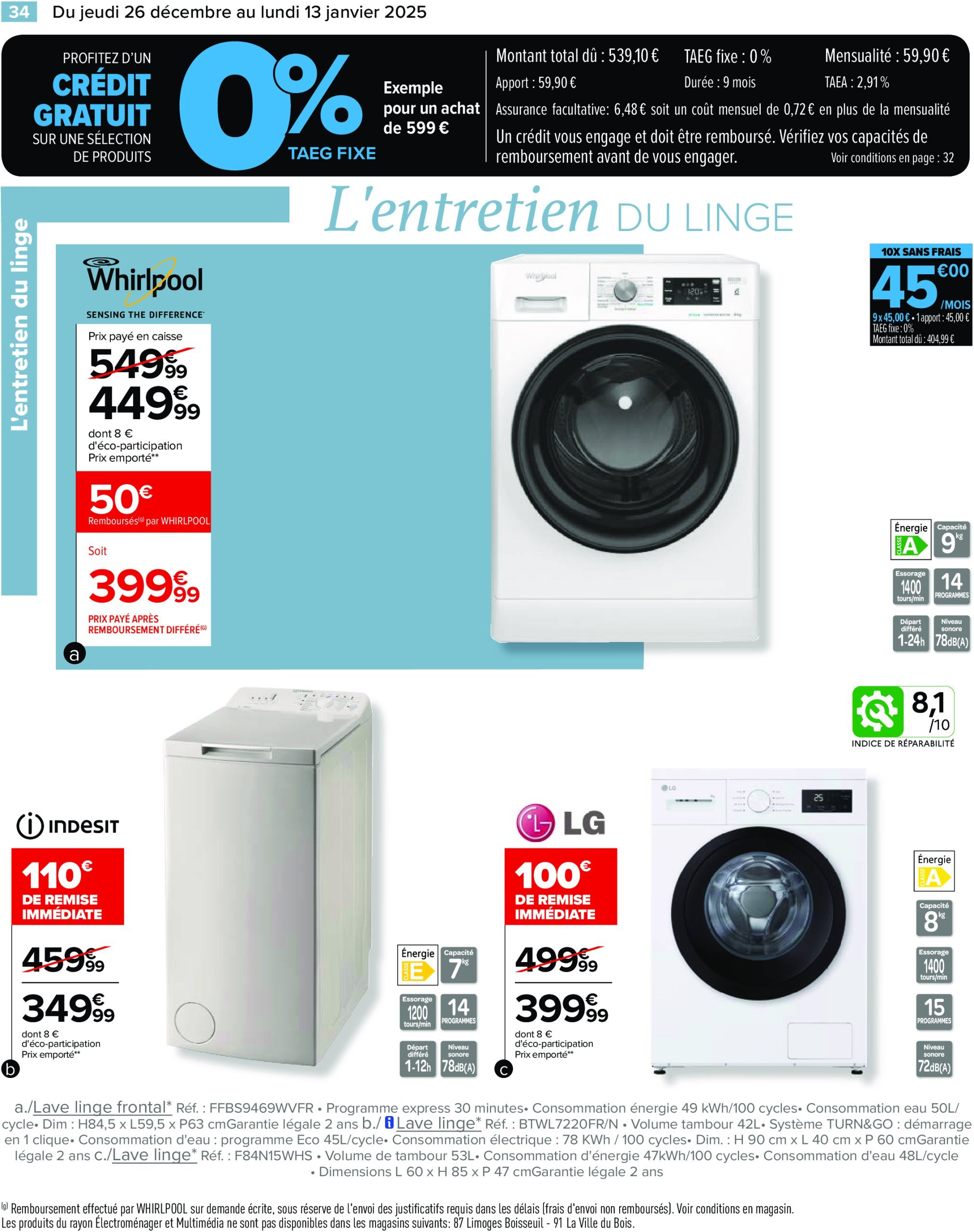 carrefour - Catalogue Carrefour - Le Blanc valable dès 26/12 - 13/01 - page: 36