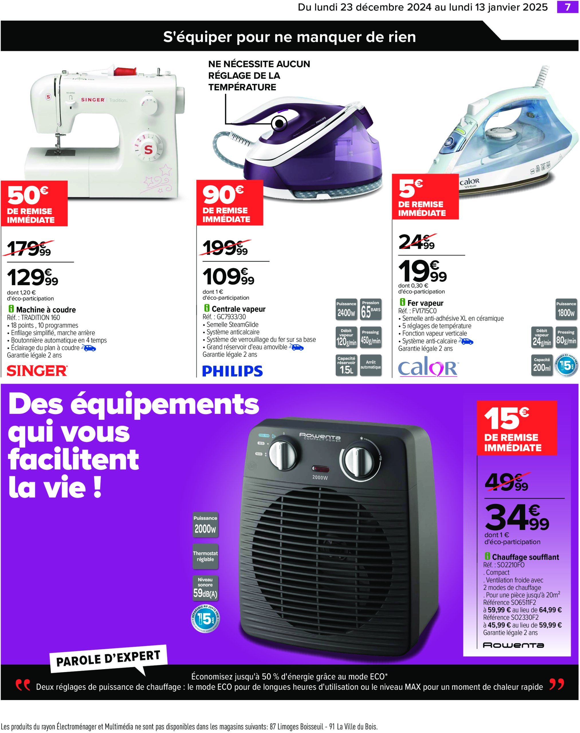 carrefour - Catalogue Carrefour - Électroménager valable dès 23/12 - 13/01 - page: 11