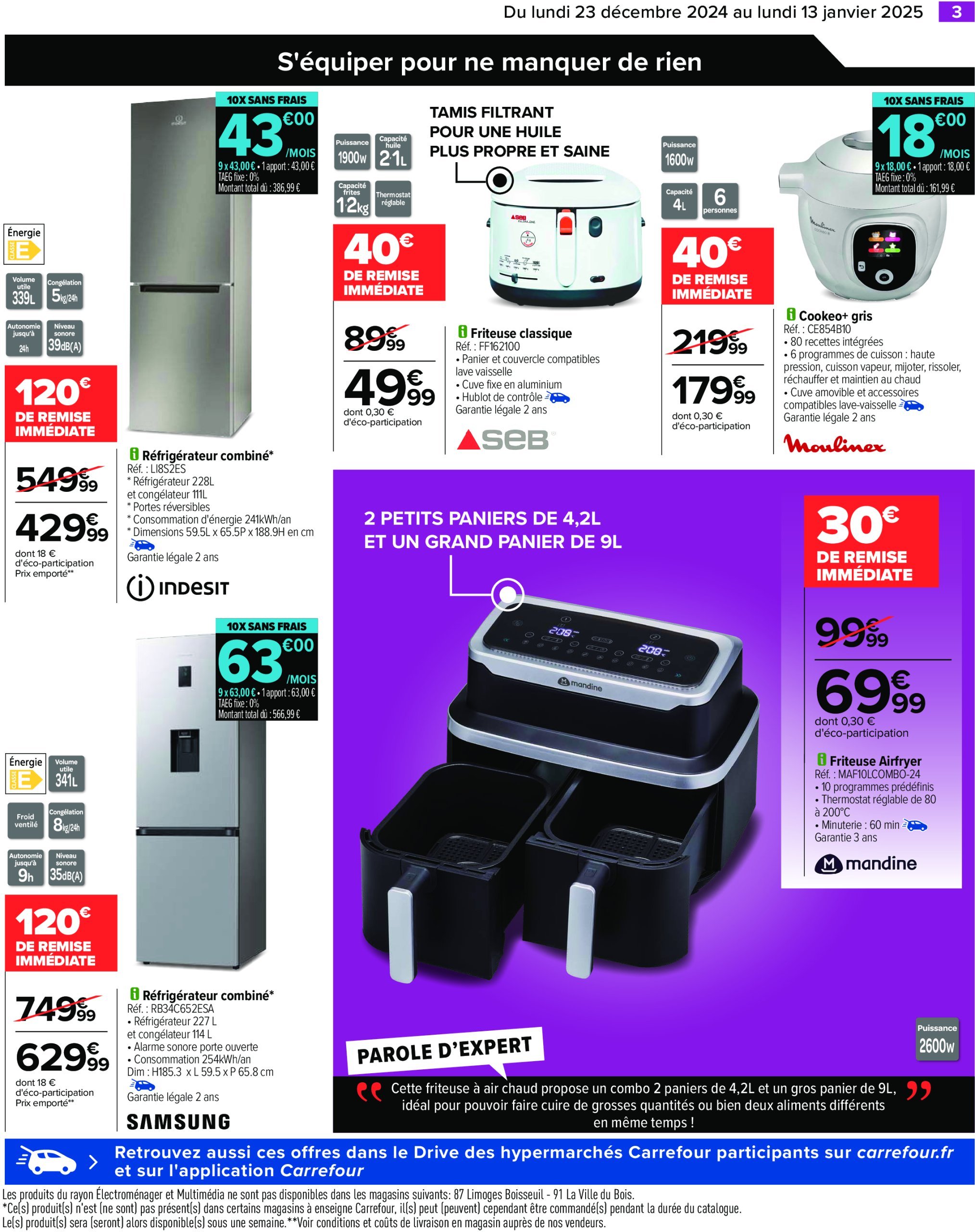 carrefour - Catalogue Carrefour - Électroménager valable dès 23/12 - 13/01 - page: 7