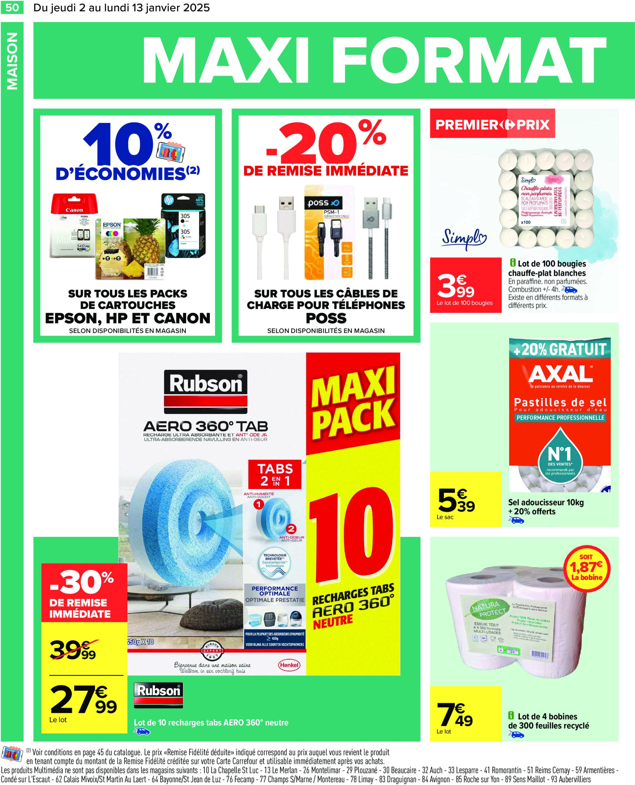 carrefour - Catalogue Carrefour valable dès 02/01 - 13/01 - page: 52