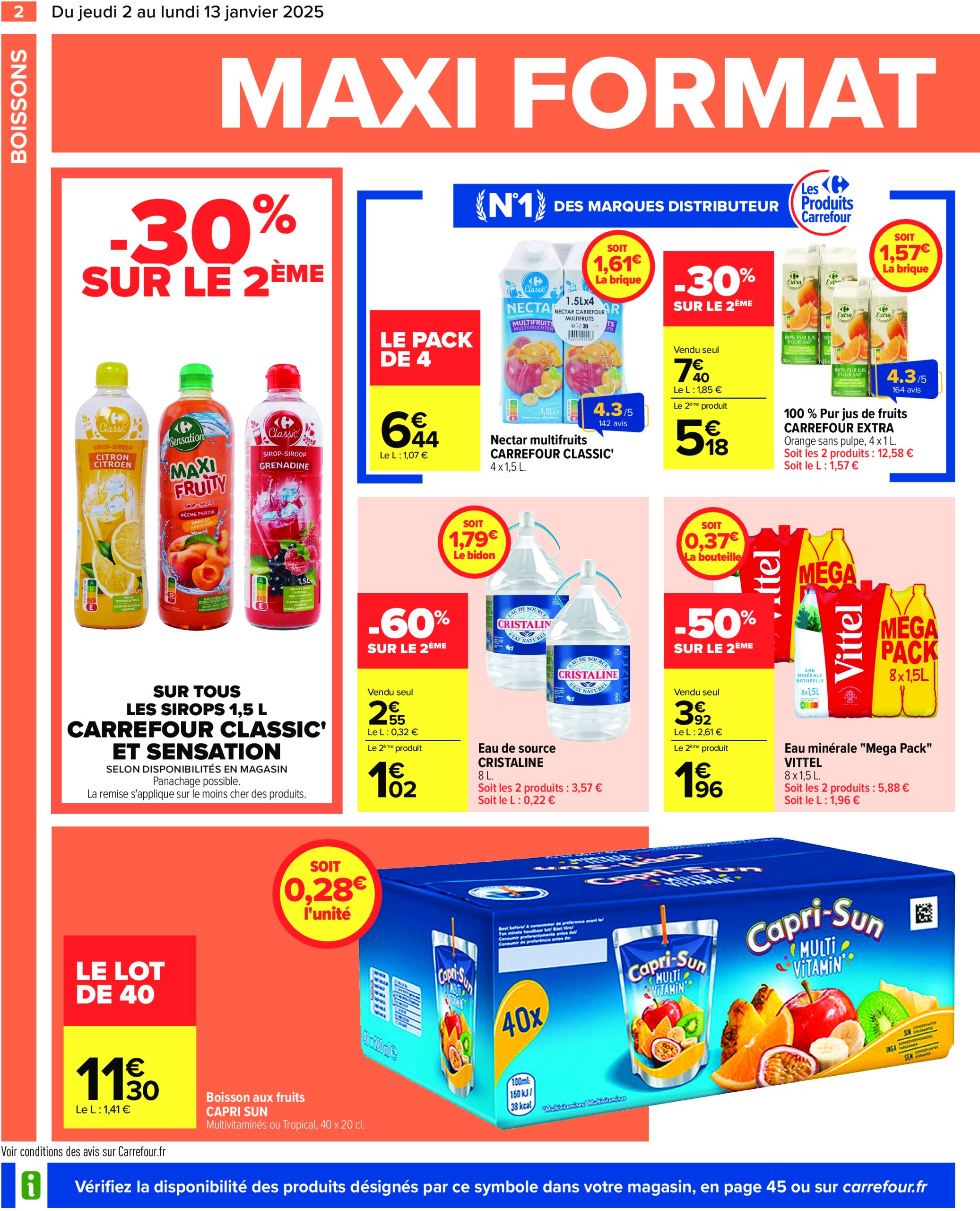 carrefour - Catalogue Carrefour valable dès 02/01 - 13/01 - page: 4