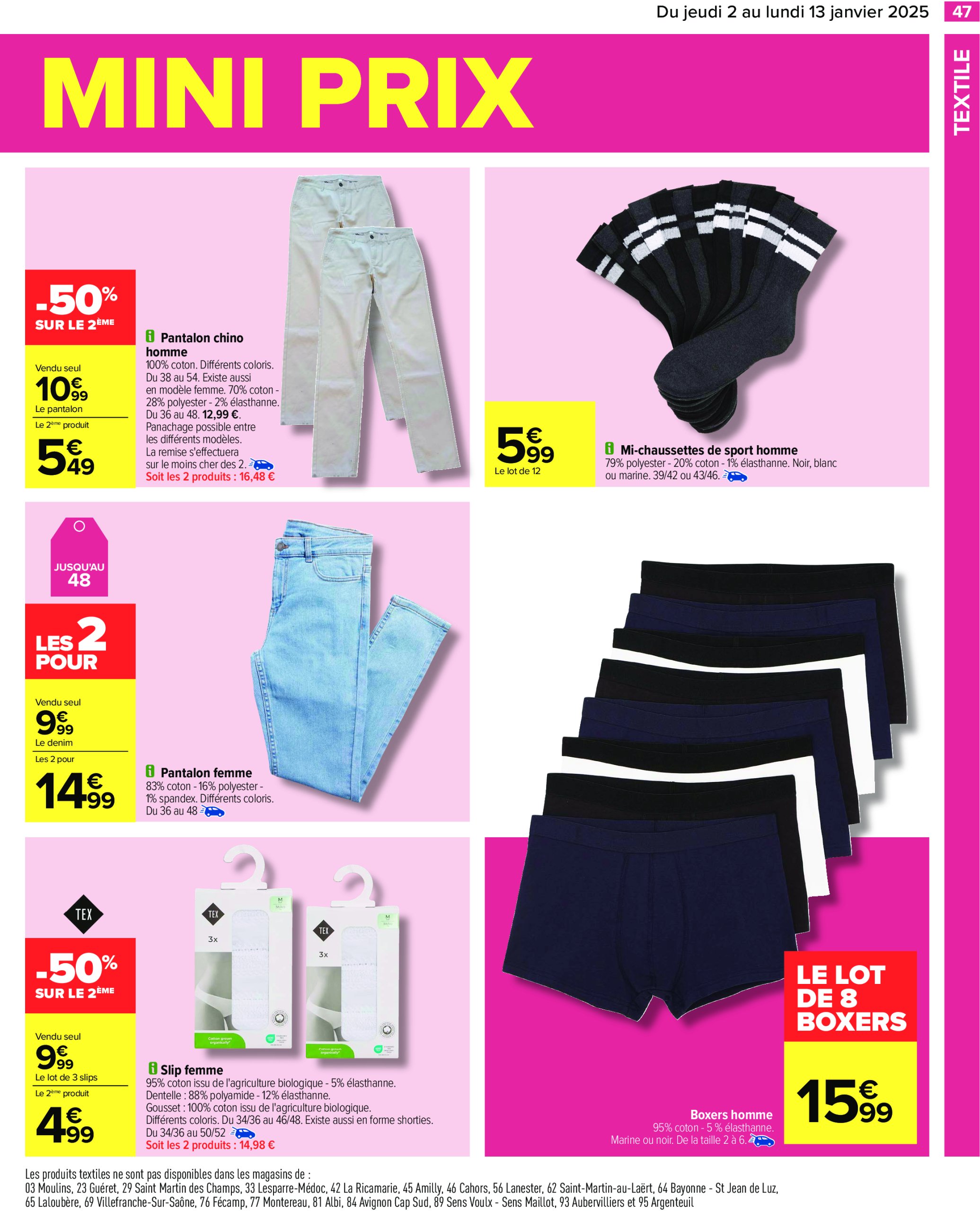 carrefour - Catalogue Carrefour valable dès 02/01 - 13/01 - page: 49