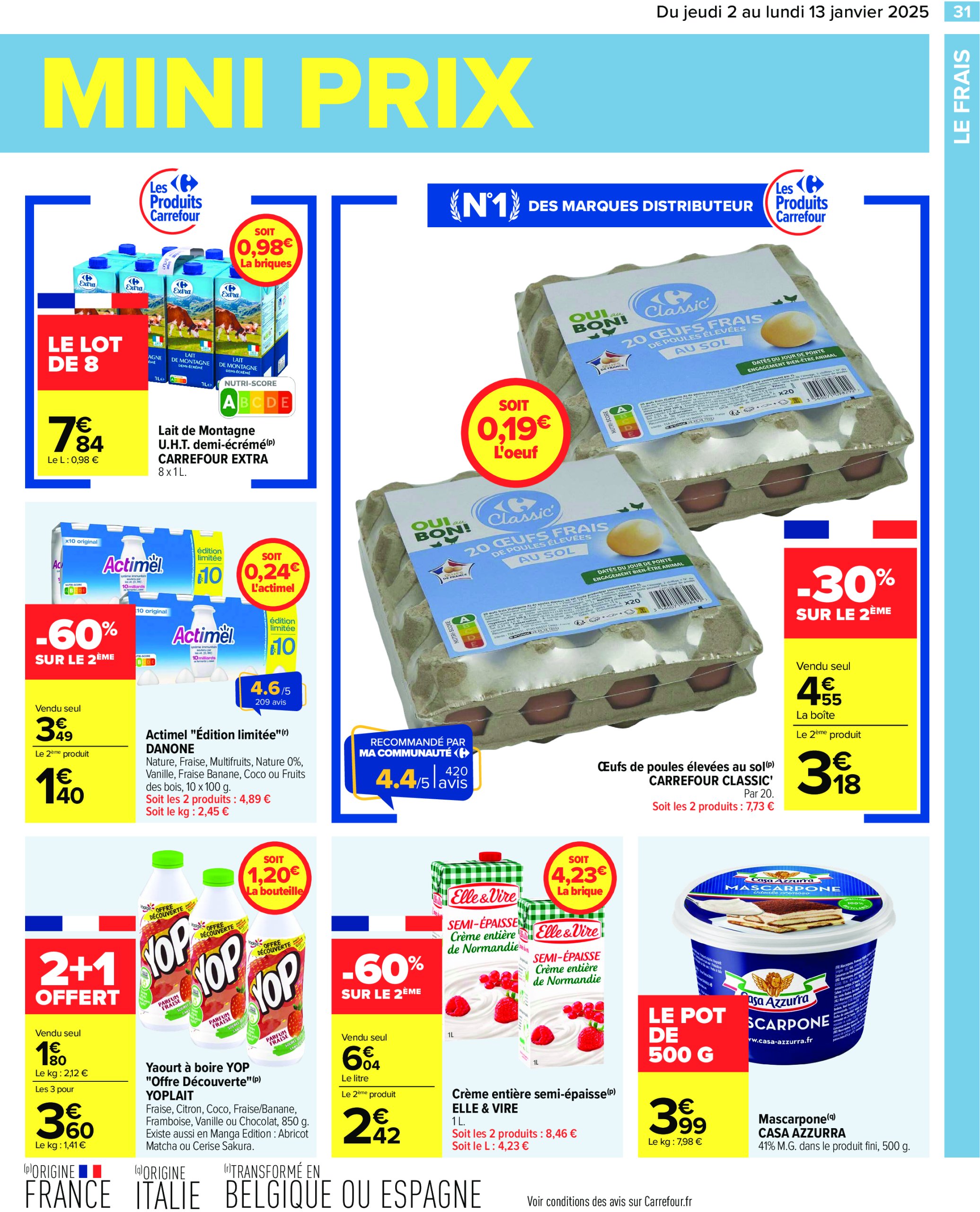 carrefour - Catalogue Carrefour valable dès 02/01 - 13/01 - page: 33