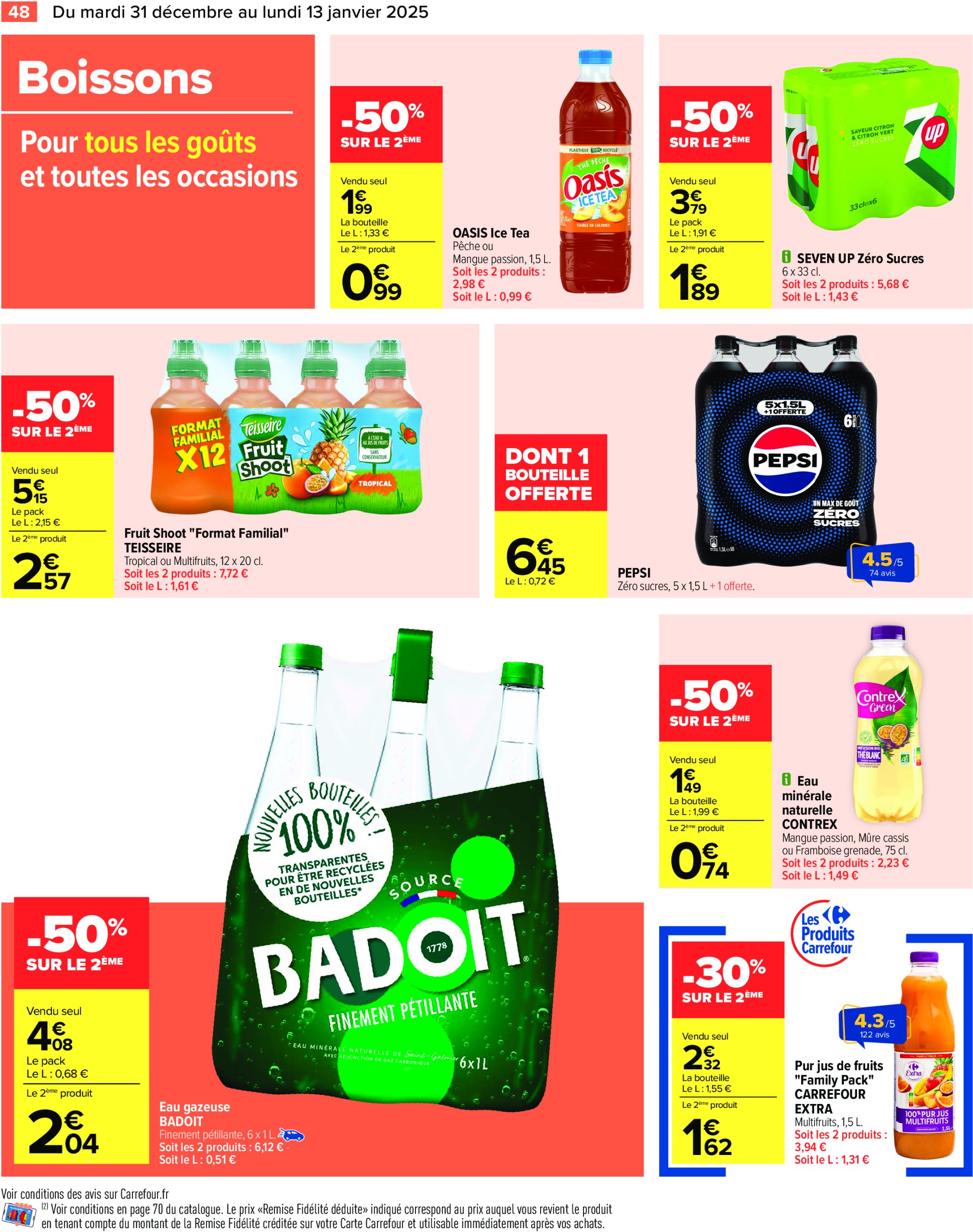 carrefour - Catalogue Carrefour valable dès 31/12 - 13/01 - page: 50