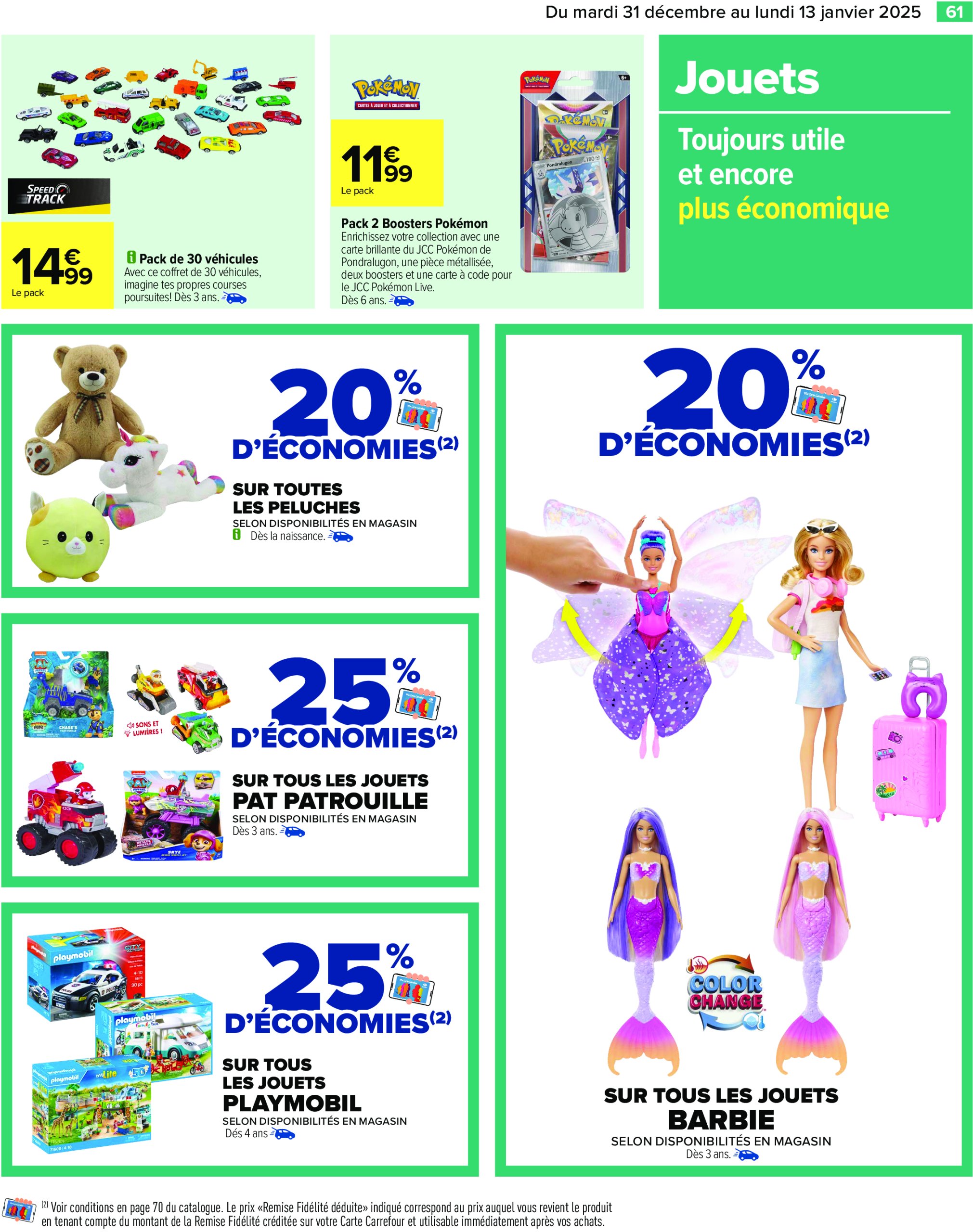 carrefour - Catalogue Carrefour valable dès 31/12 - 13/01 - page: 63