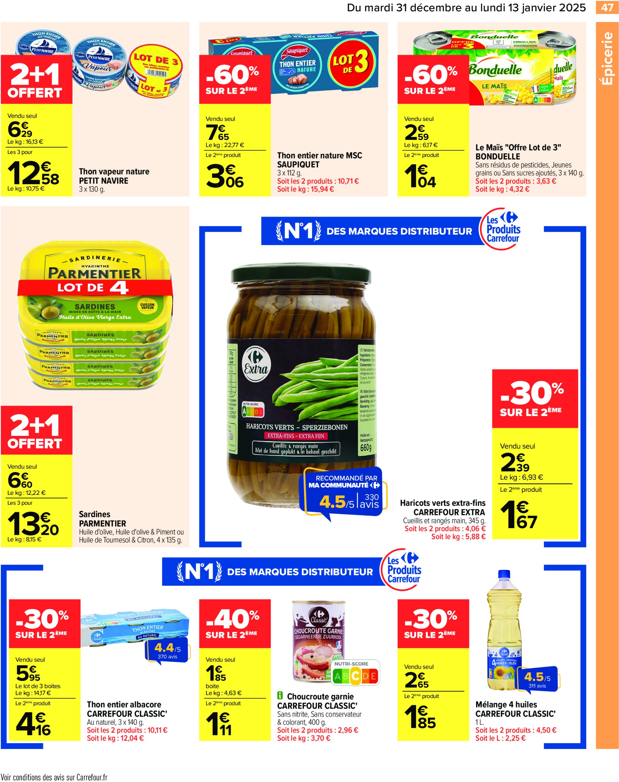 carrefour - Catalogue Carrefour valable dès 31/12 - 13/01 - page: 49