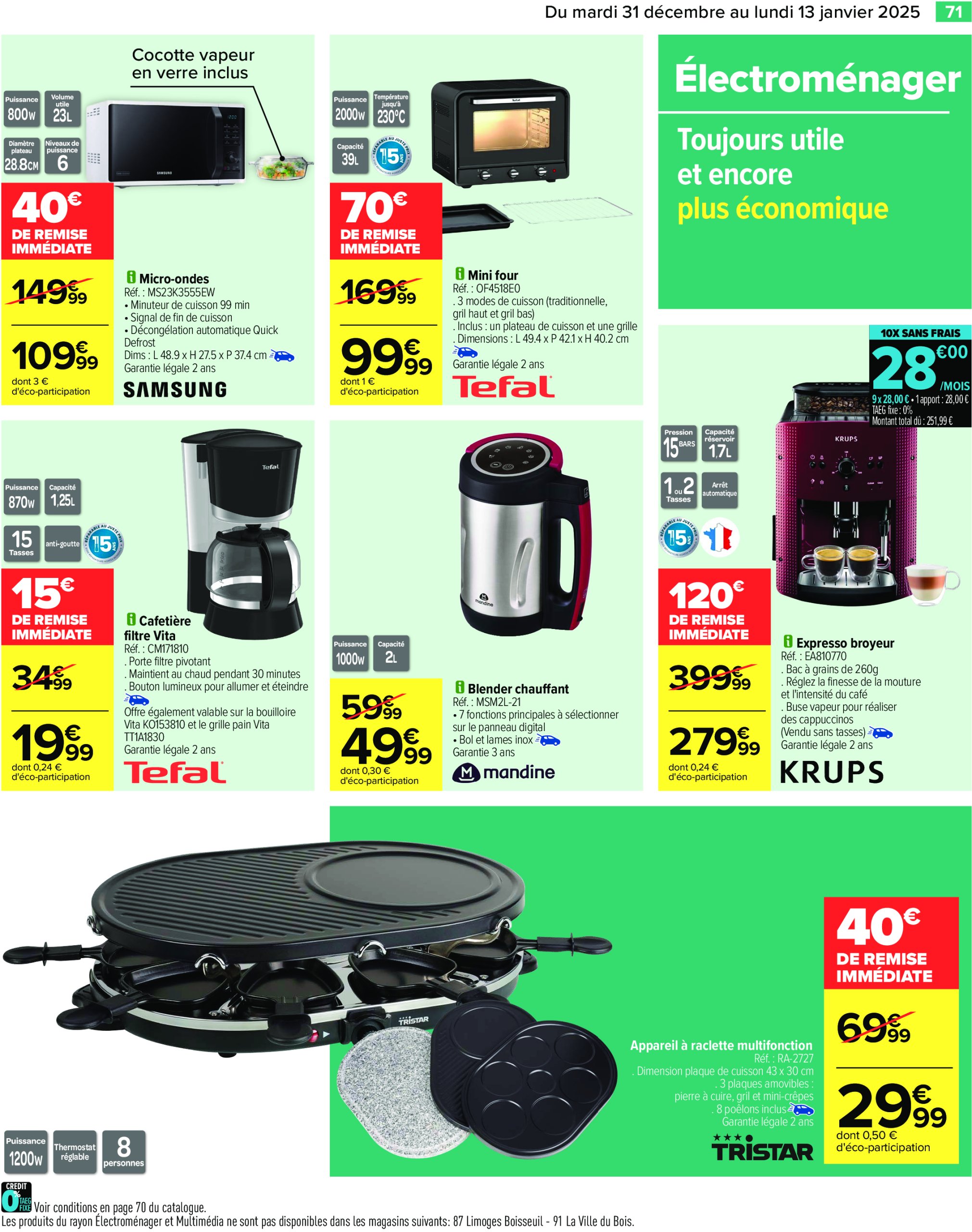 carrefour - Catalogue Carrefour valable dès 31/12 - 13/01 - page: 73