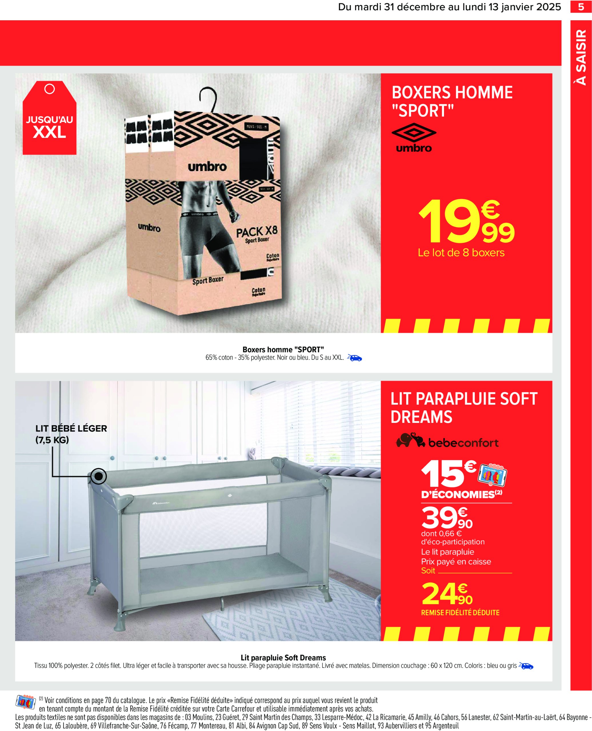 carrefour - Catalogue Carrefour valable dès 31/12 - 13/01 - page: 7