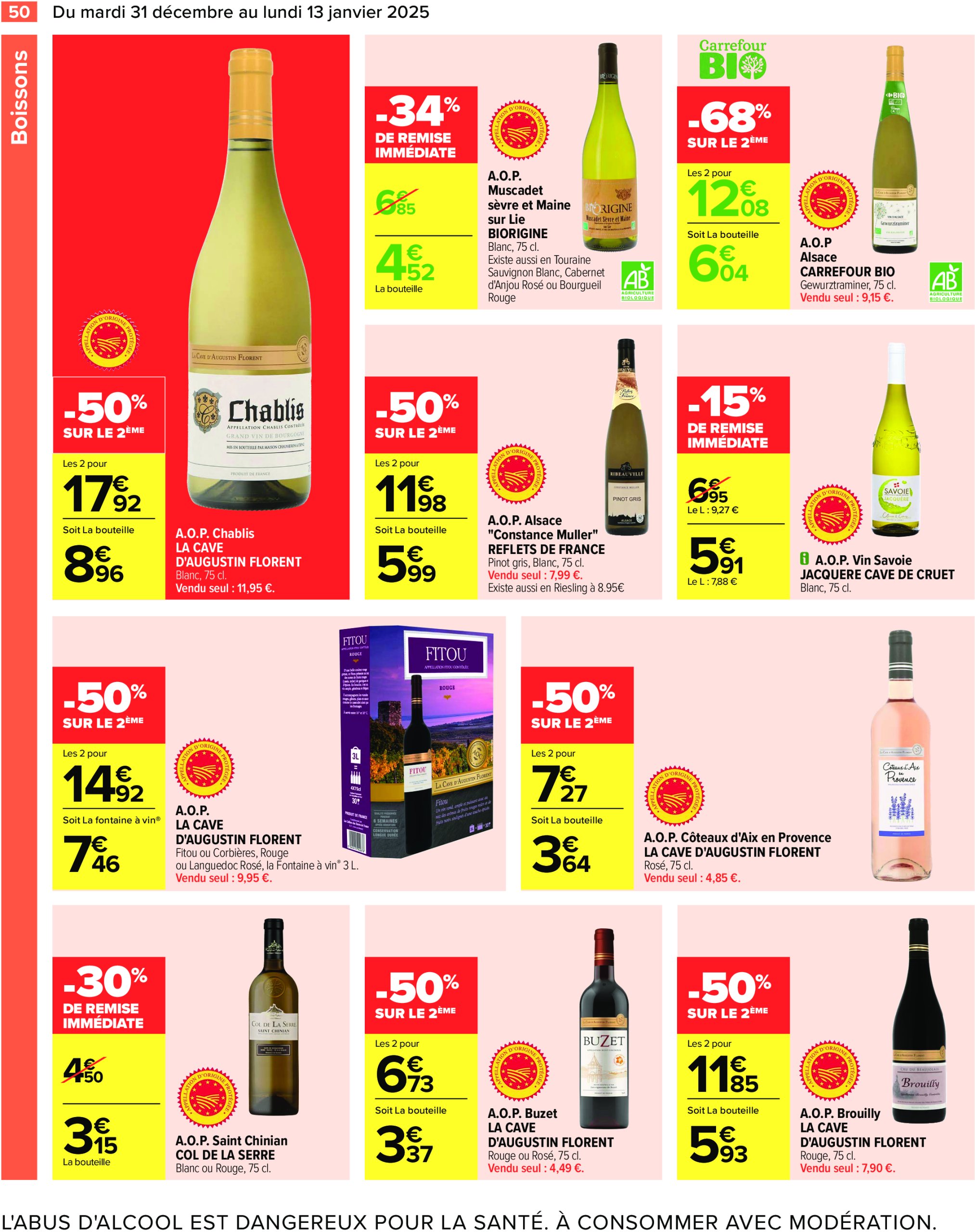 carrefour - Catalogue Carrefour valable dès 31/12 - 13/01 - page: 52