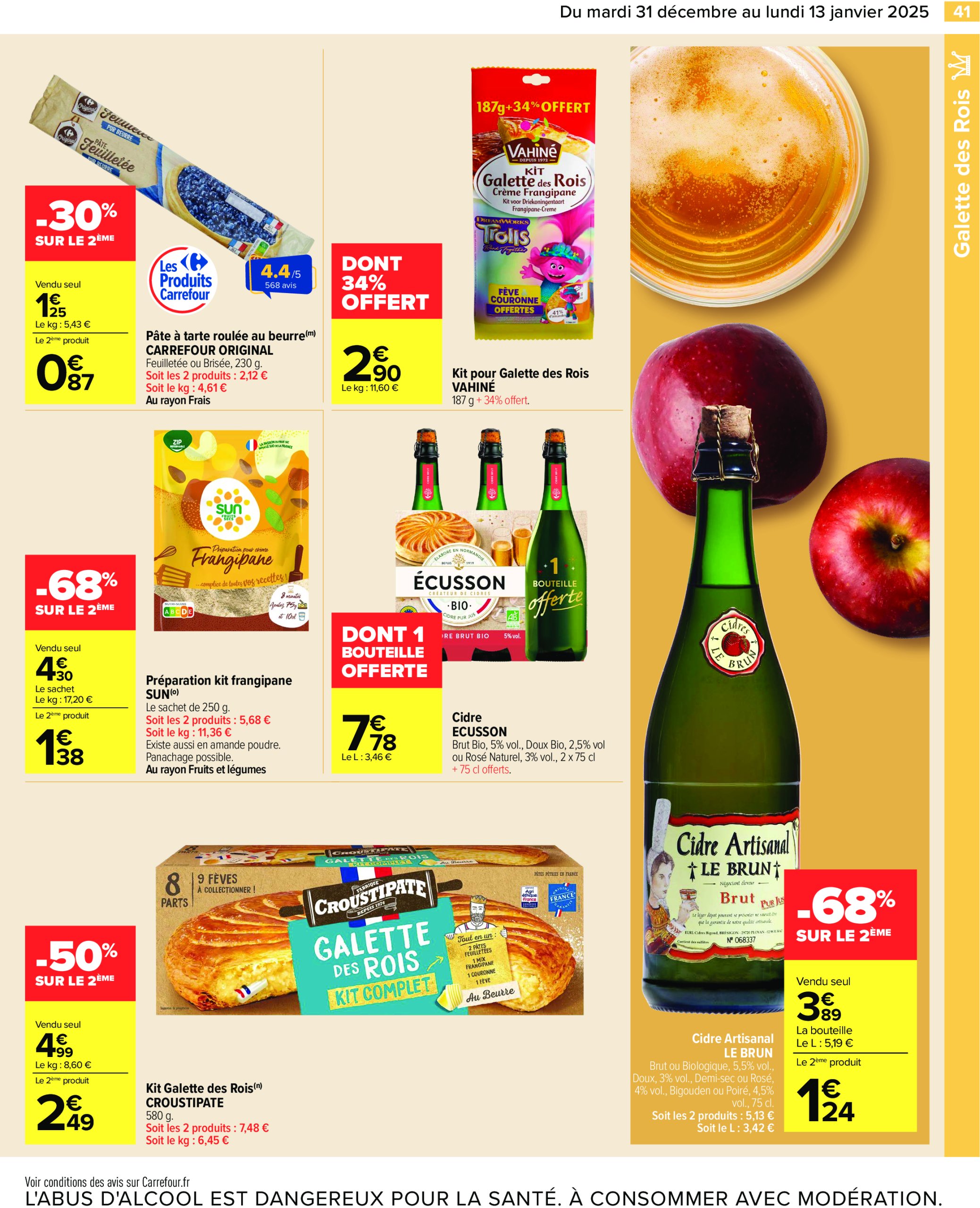 carrefour - Catalogue Carrefour valable dès 31/12 - 13/01 - page: 43