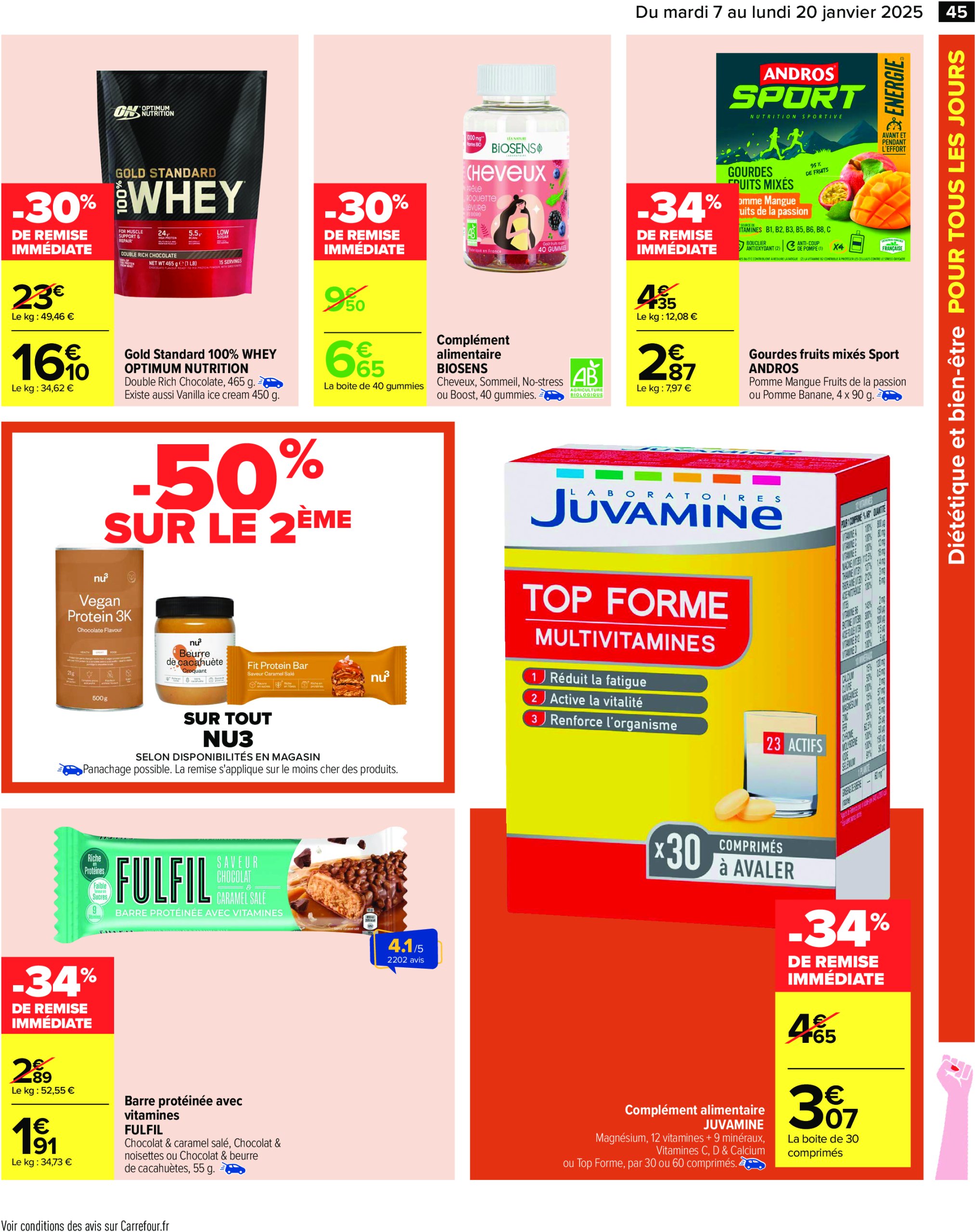 carrefour - Catalogue Carrefour valable dès 07/01 - 20/01 - page: 47