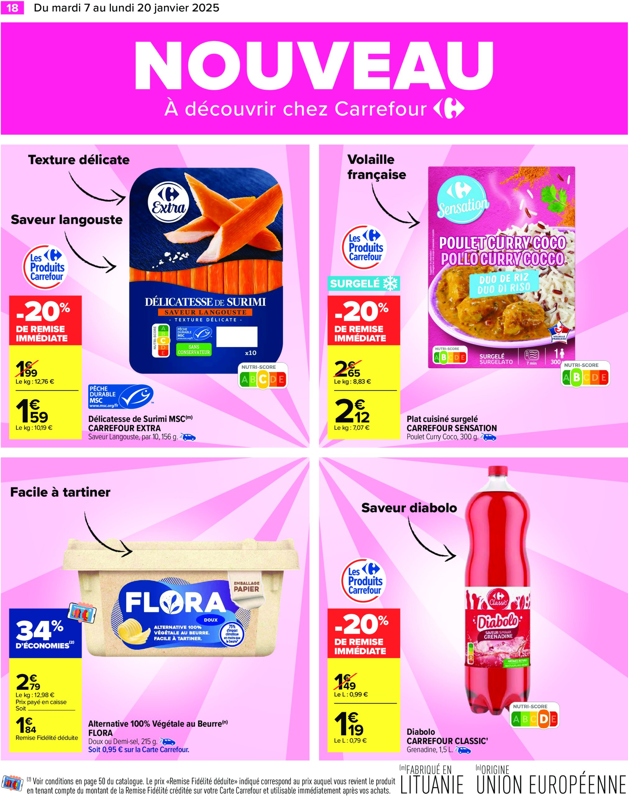 carrefour - Catalogue Carrefour valable dès 07/01 - 20/01 - page: 20