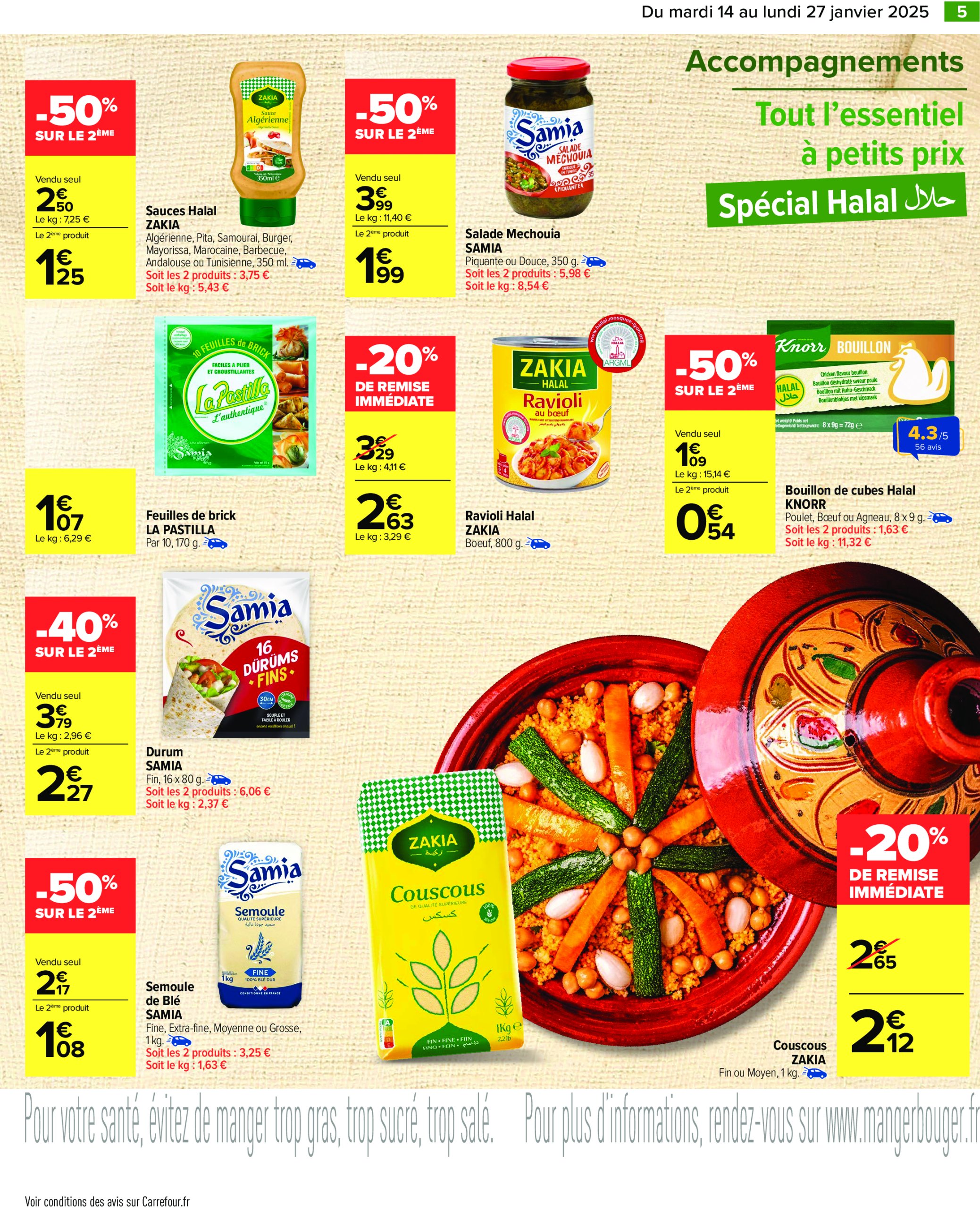 carrefour - Catalogue Carrefour - Les Petits Prix Halal valable dès 14/01 - 27/01 - page: 7