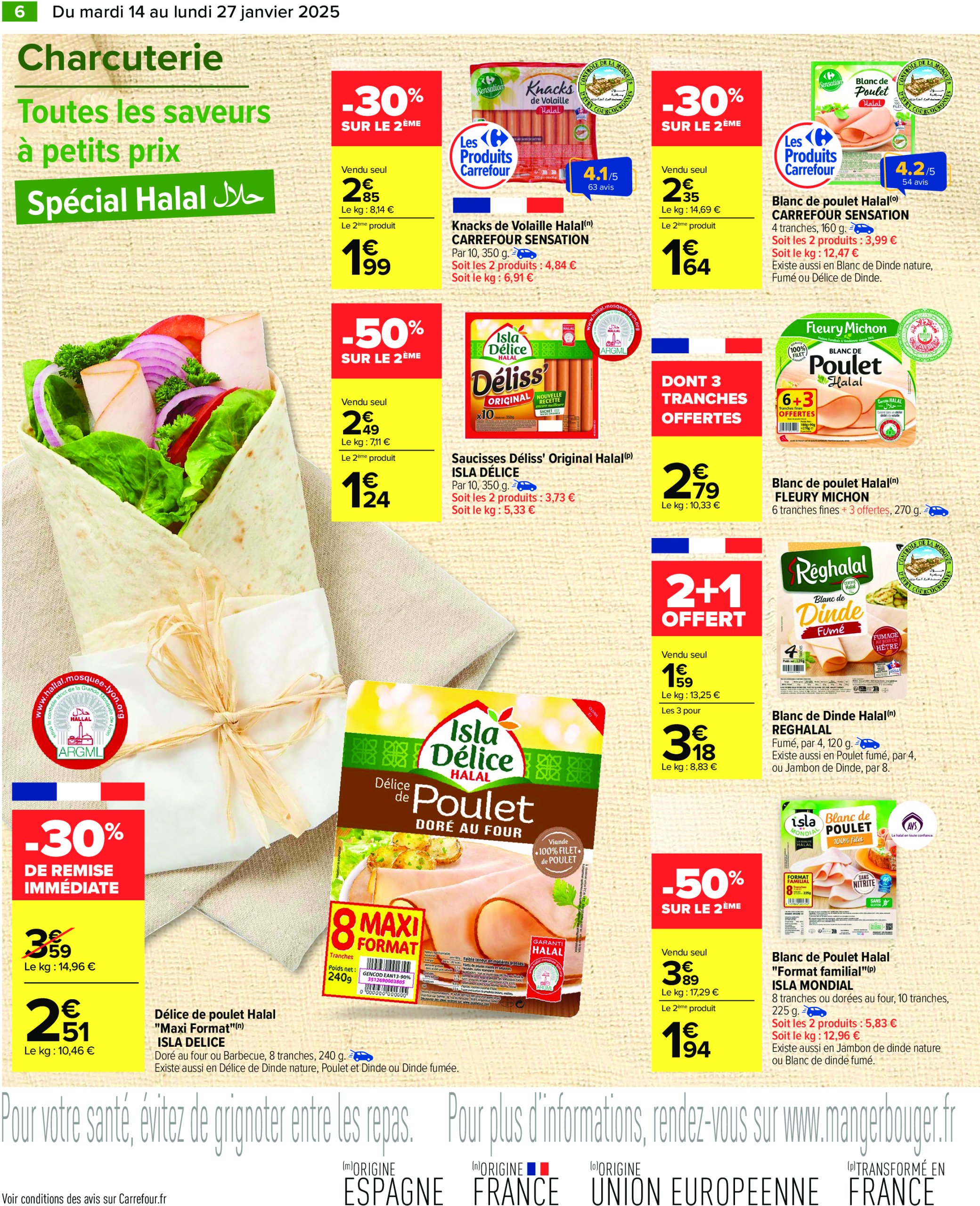 carrefour - Catalogue Carrefour - Les Petits Prix Halal valable dès 14/01 - 27/01 - page: 8