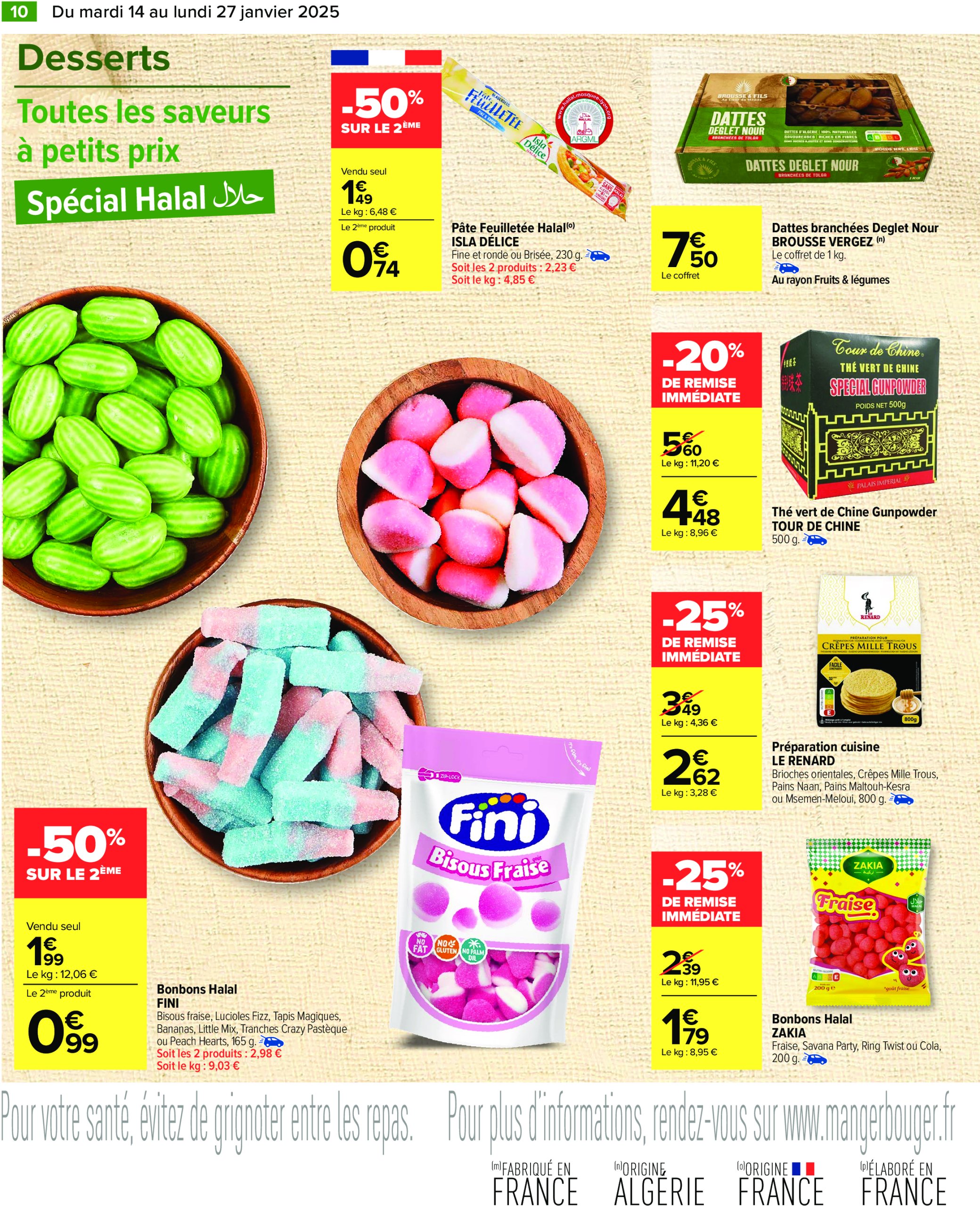 carrefour - Catalogue Carrefour - Les Petits Prix Halal valable dès 14/01 - 27/01 - page: 12