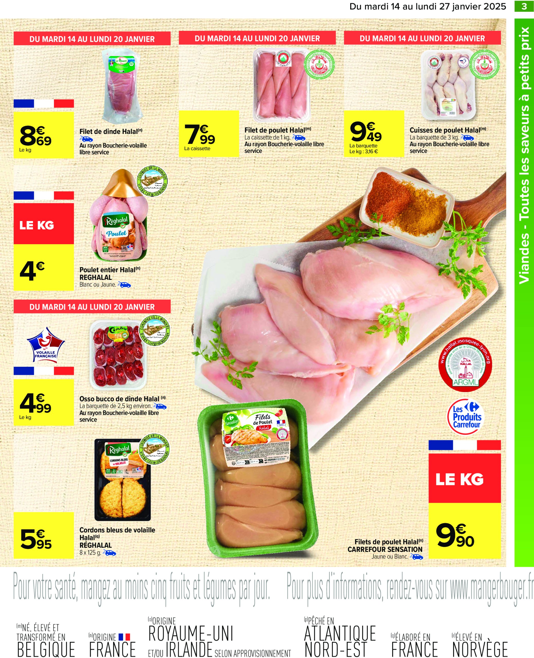 carrefour - Catalogue Carrefour - Les Petits Prix Halal valable dès 14/01 - 27/01 - page: 5