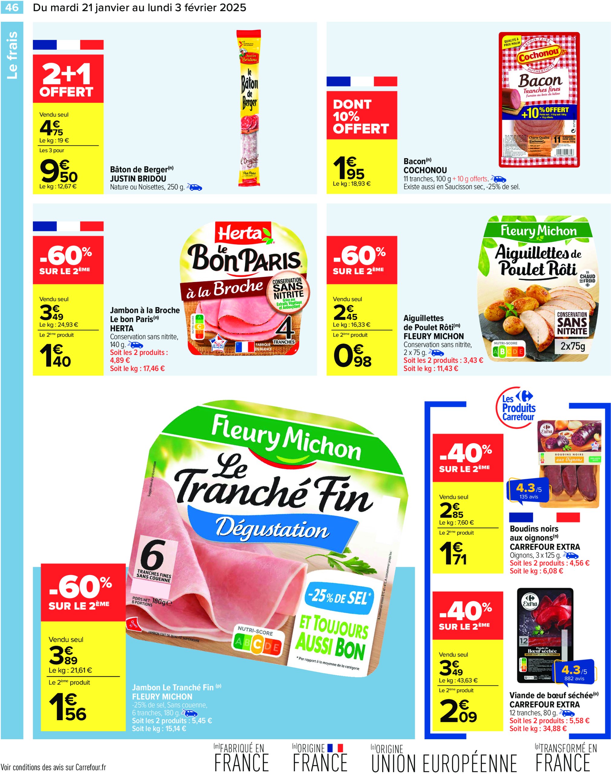 carrefour - Catalogue Carrefour valable dès 21/01 - 03/02 - page: 48