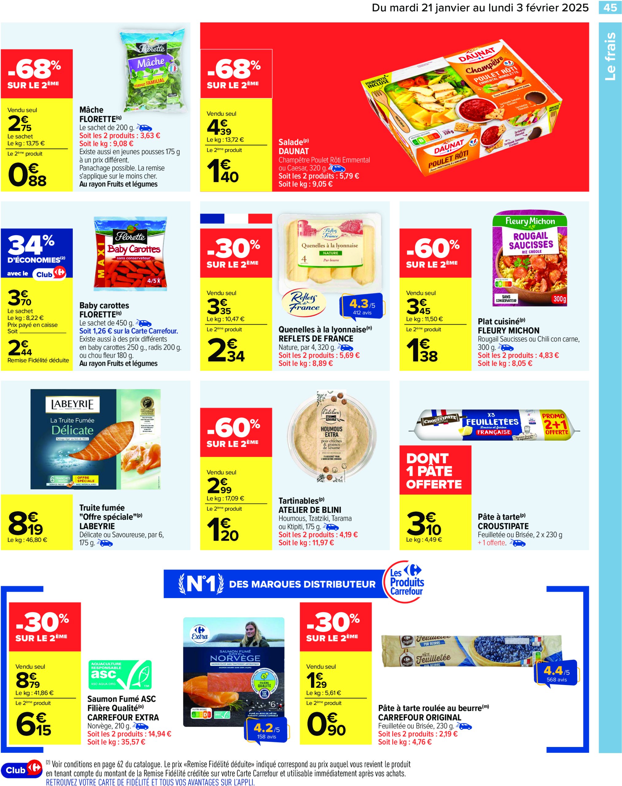 carrefour - Catalogue Carrefour valable dès 21/01 - 03/02 - page: 47