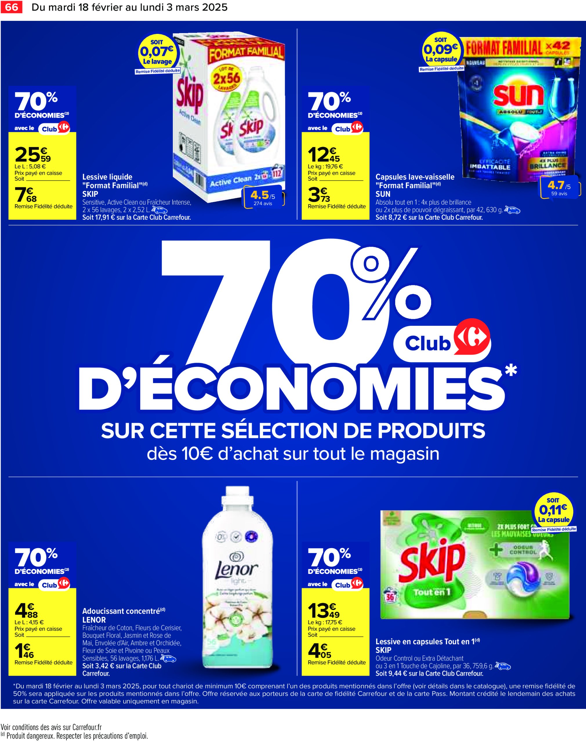 carrefour - Catalogue Carrefour valable dès 18/02 - 03/03 - page: 68