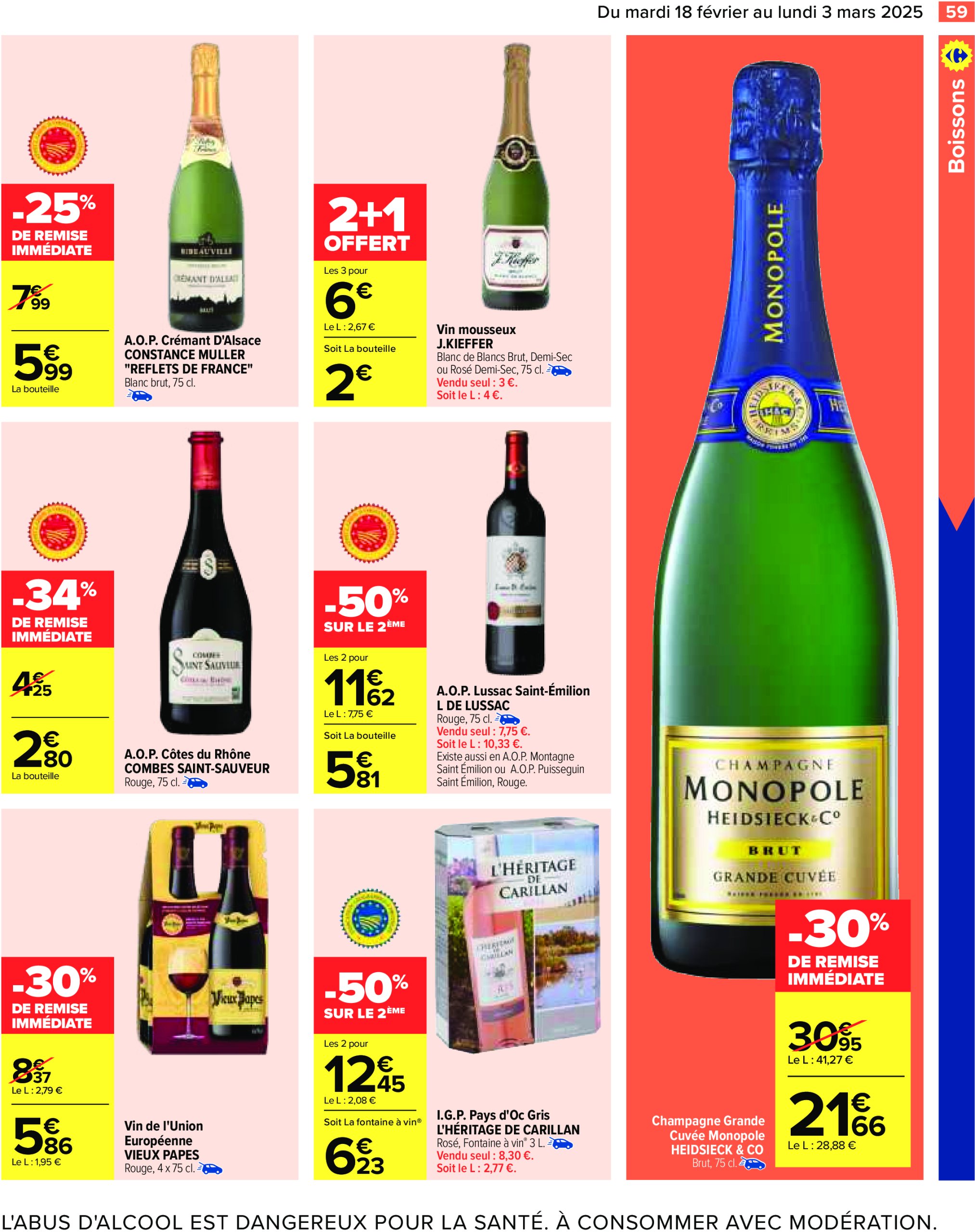 carrefour - Catalogue Carrefour valable dès 18/02 - 03/03 - page: 61