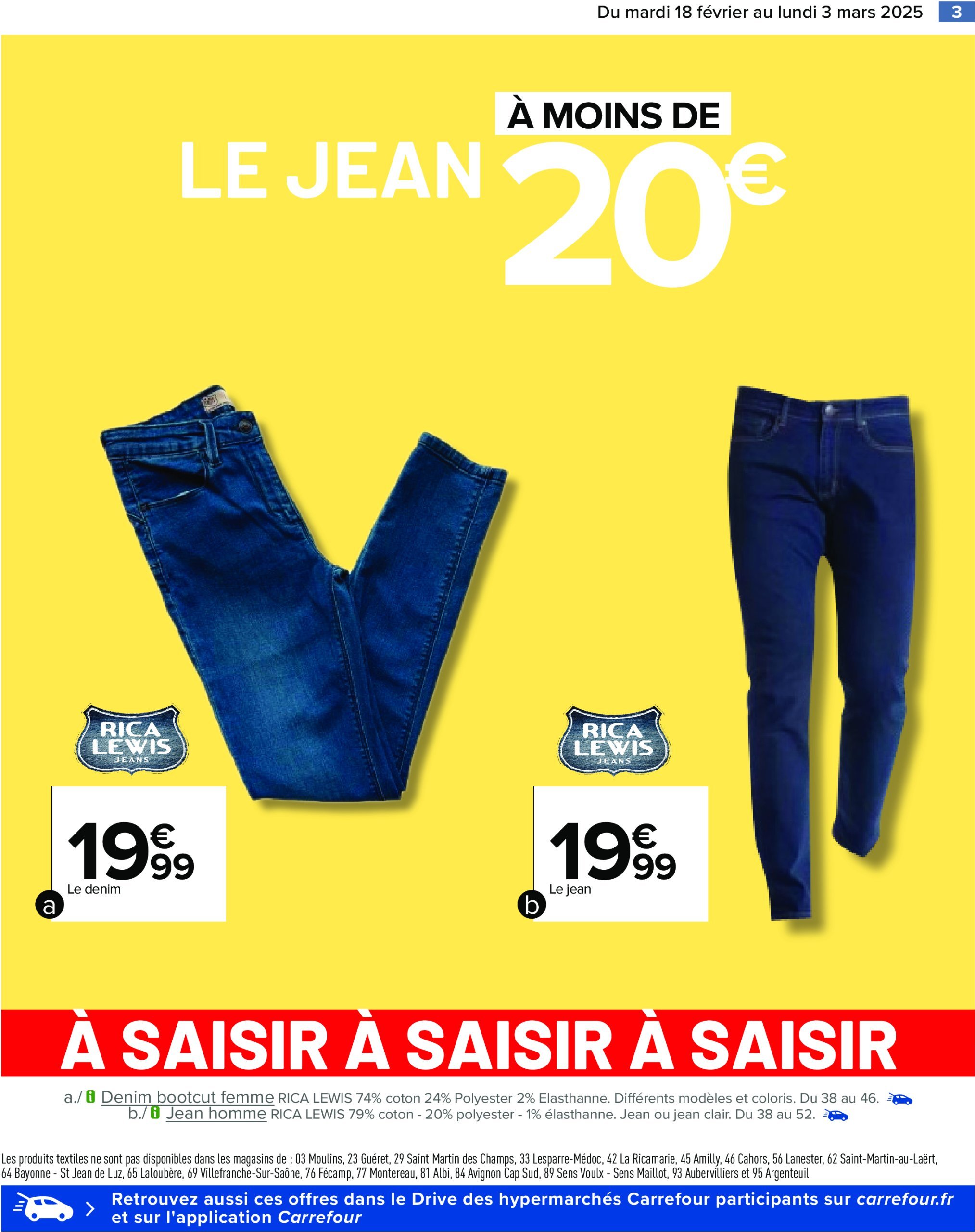 carrefour - Catalogue Carrefour - Spécial Jean valable dès 18/02 - 03/03 - page: 5