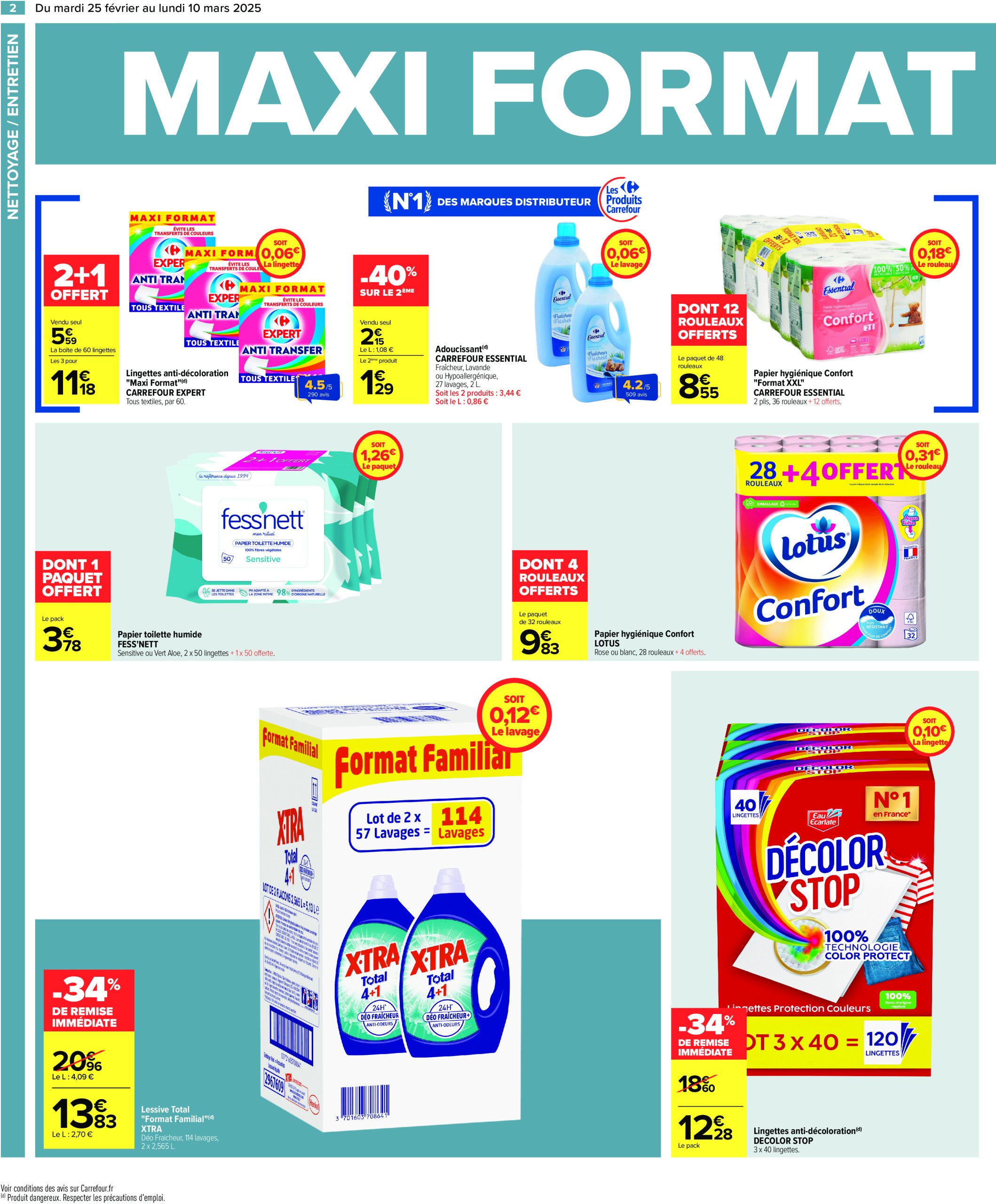 carrefour - Catalogue Carrefour - Maxi Format valable dès 25/02 - 10/03 - page: 4