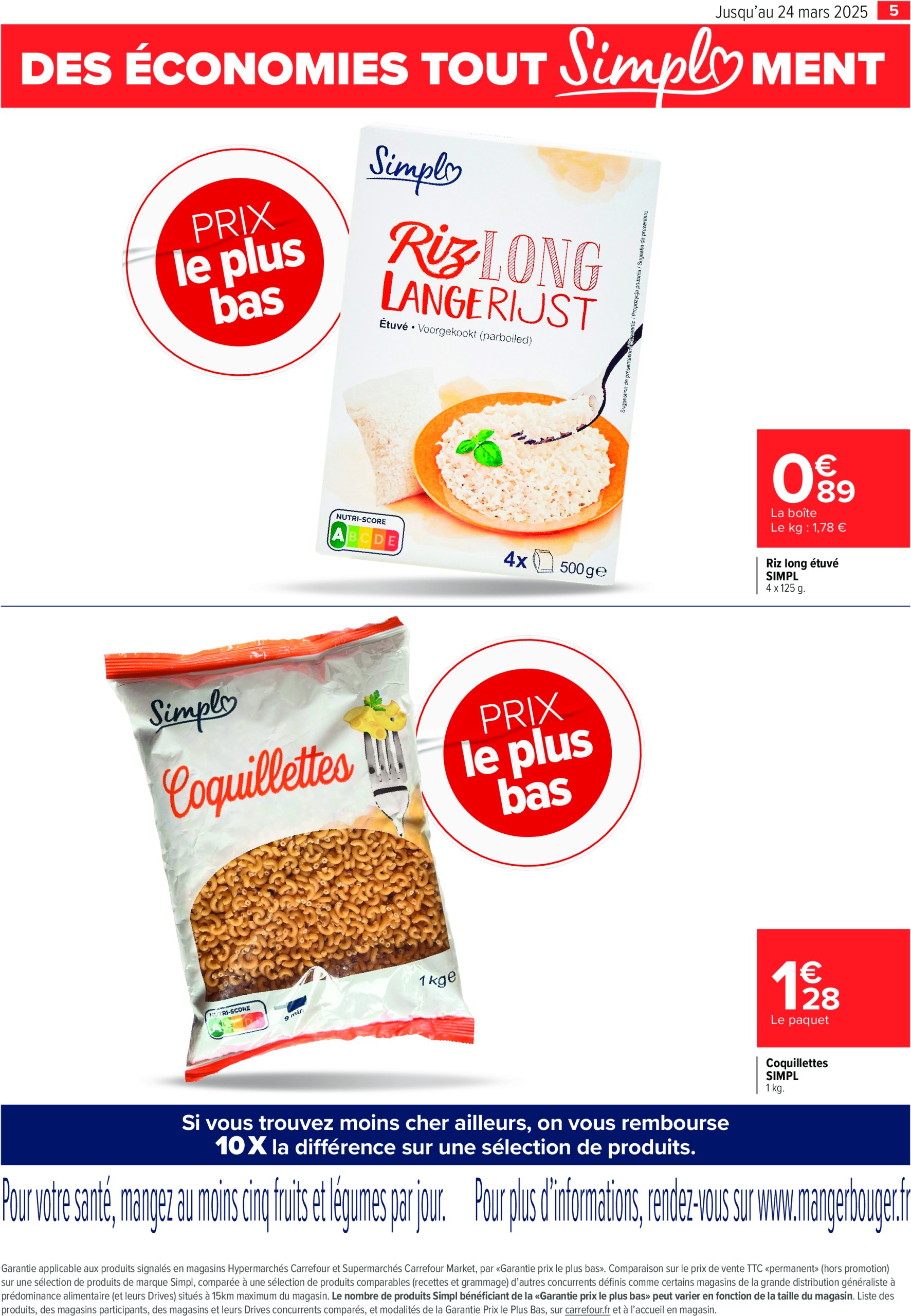 carrefour - Catalogue Carrefour - Prix le plus bas valable dès 27/02 - 24/03 - page: 5