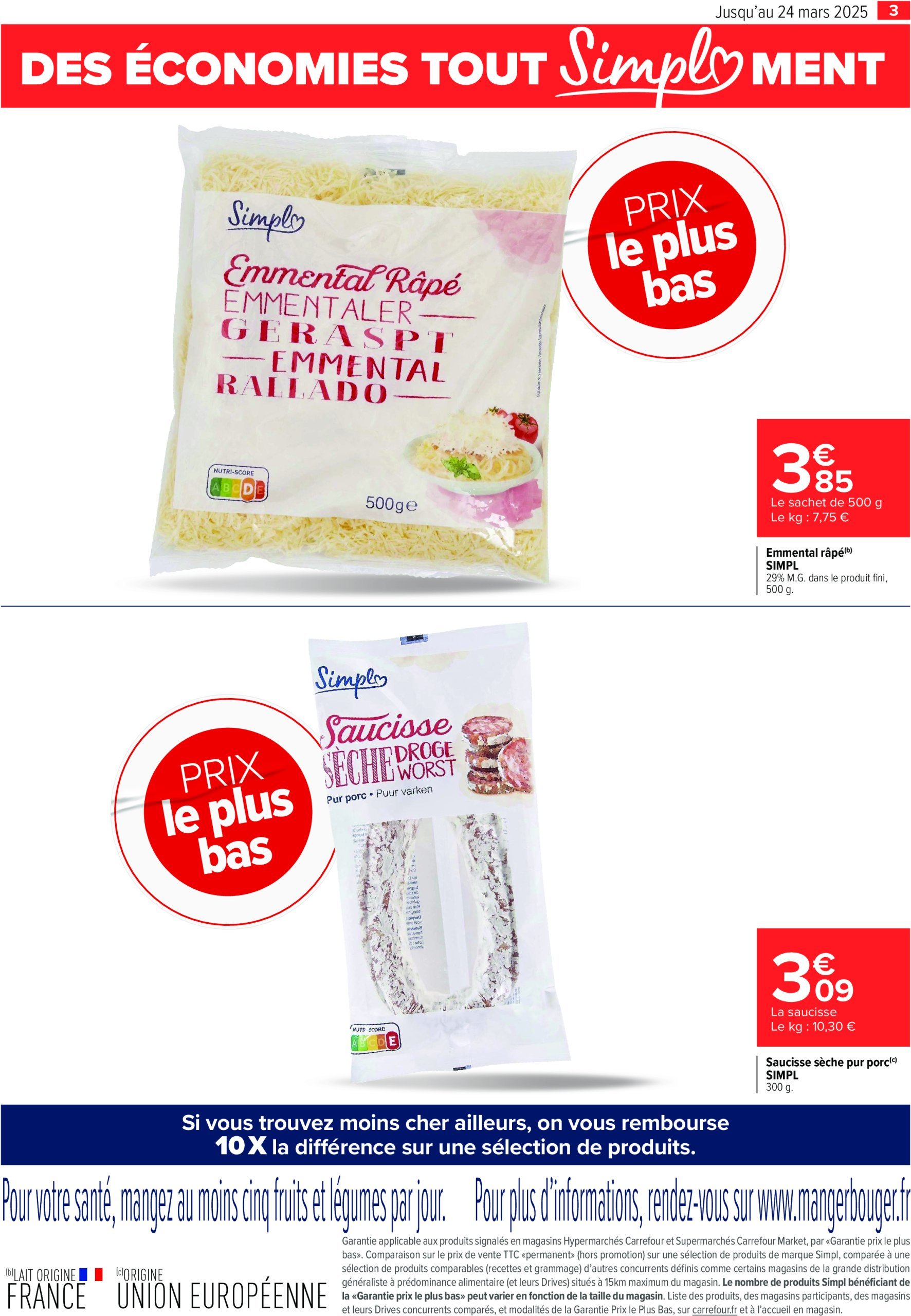 carrefour - Catalogue Carrefour - Prix le plus bas valable dès 27/02 - 24/03 - page: 3