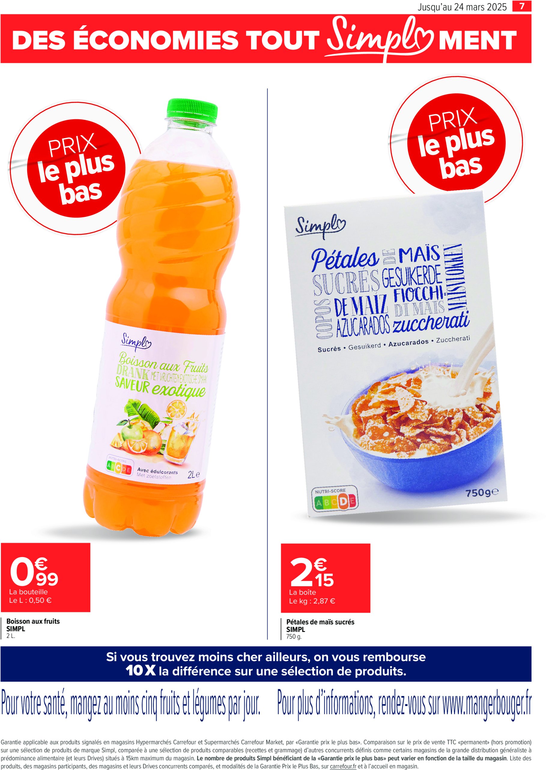 carrefour - Catalogue Carrefour - Prix le plus bas valable dès 27/02 - 24/03 - page: 7